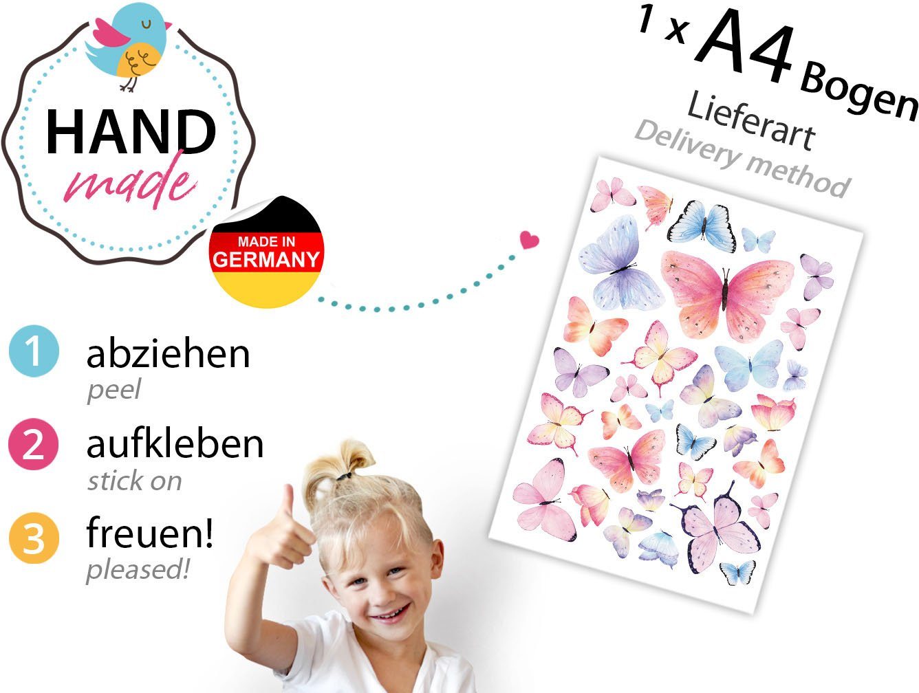 little DECO Wandtattoo »Little Deco Wandtattoo 26 Schmetterlinge«-kaufen