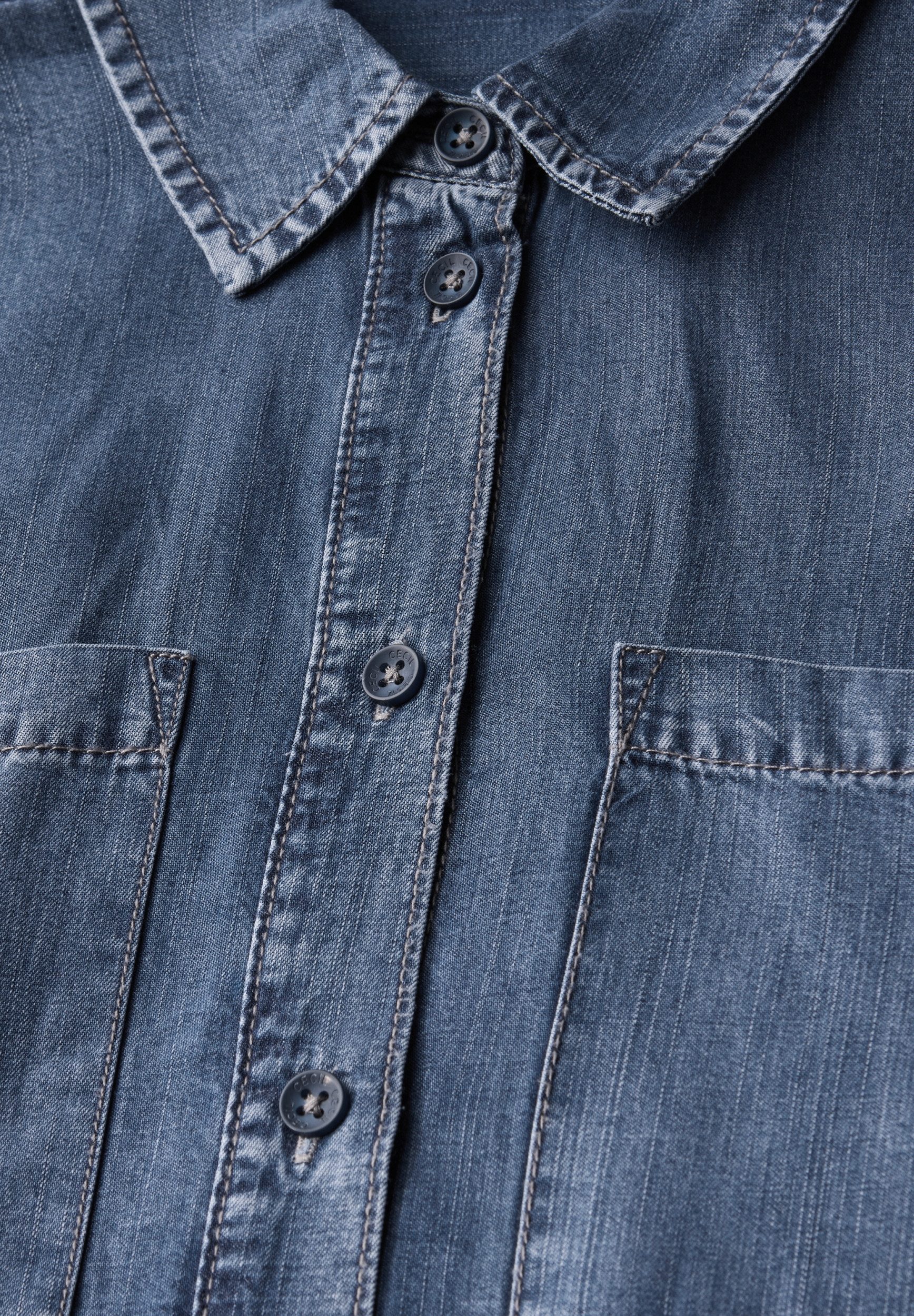 CECIL Midikleid Denim Look Lyocell Dress günstig online kaufen