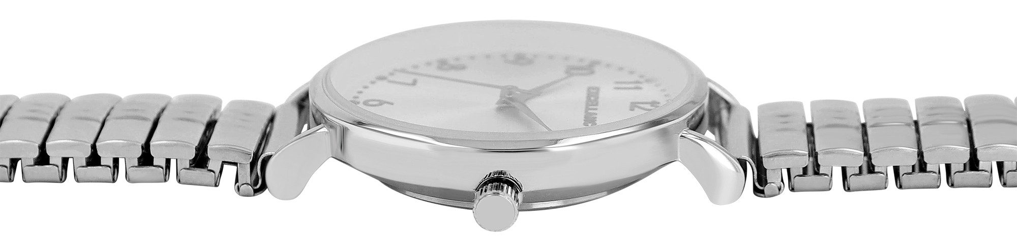 EXCELLANC Quarzuhr Emily - Zugband - Flexbanduhr Analog Quarz, Damenuhr Edelstahl