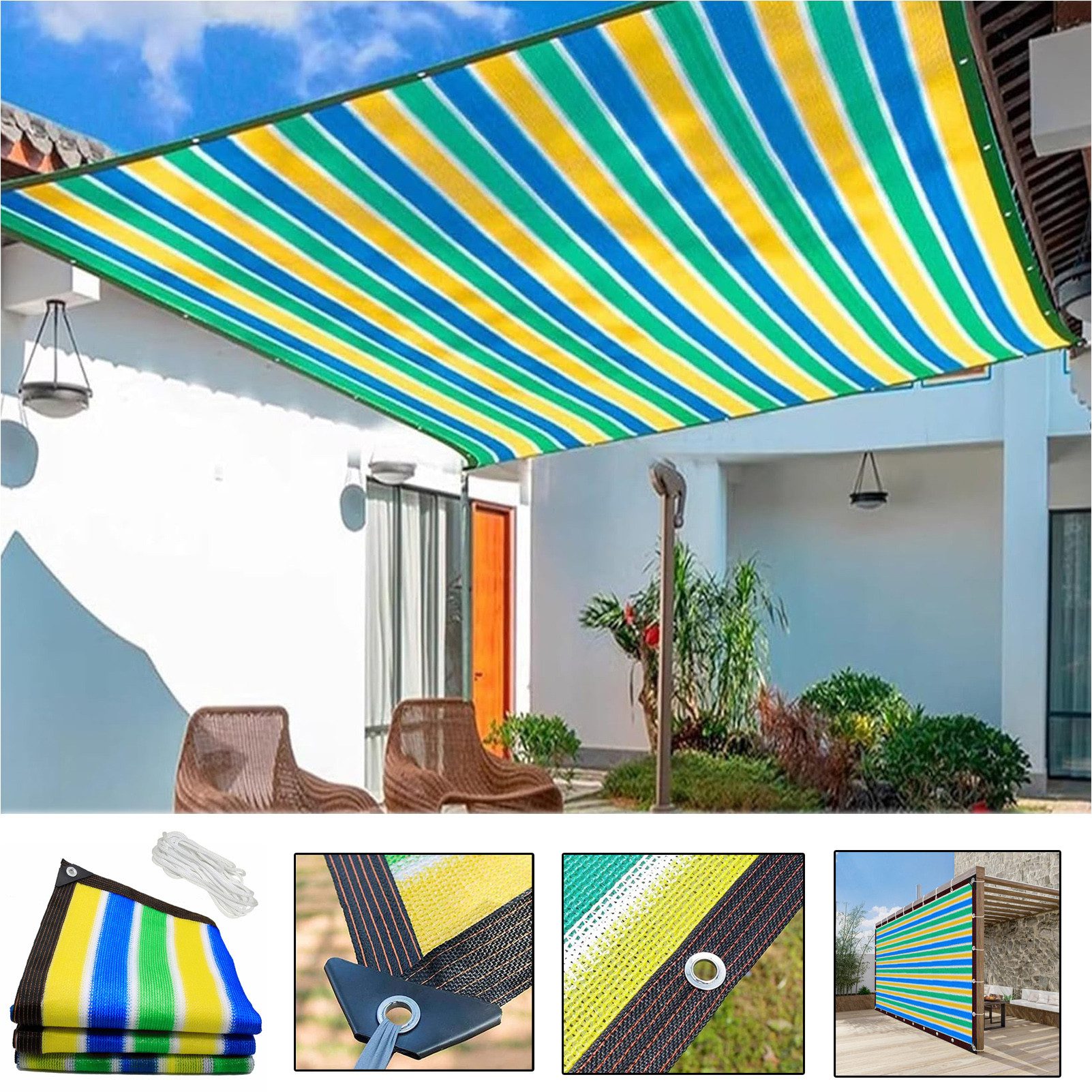Sunicol Sonnensegel 95 % UV-Schutz, Sonnenschutz günstig online kaufen
