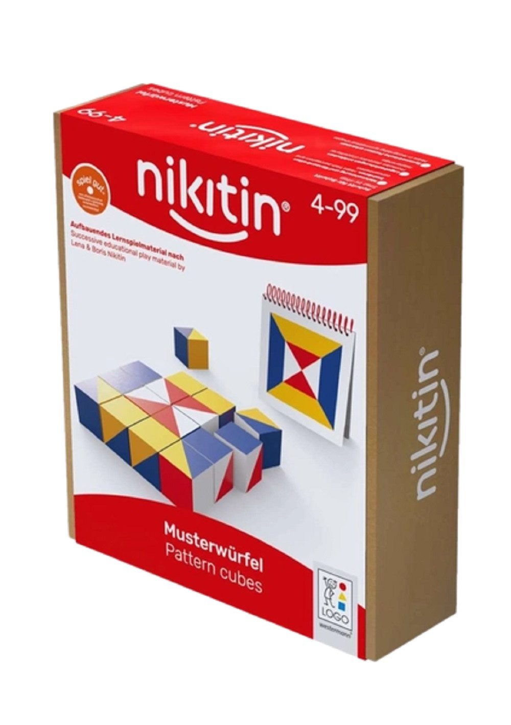 Nikitin Lernspielzeug Nikitin Material Lernspiel N1 Musterwürfel - super für Kids (16-St)