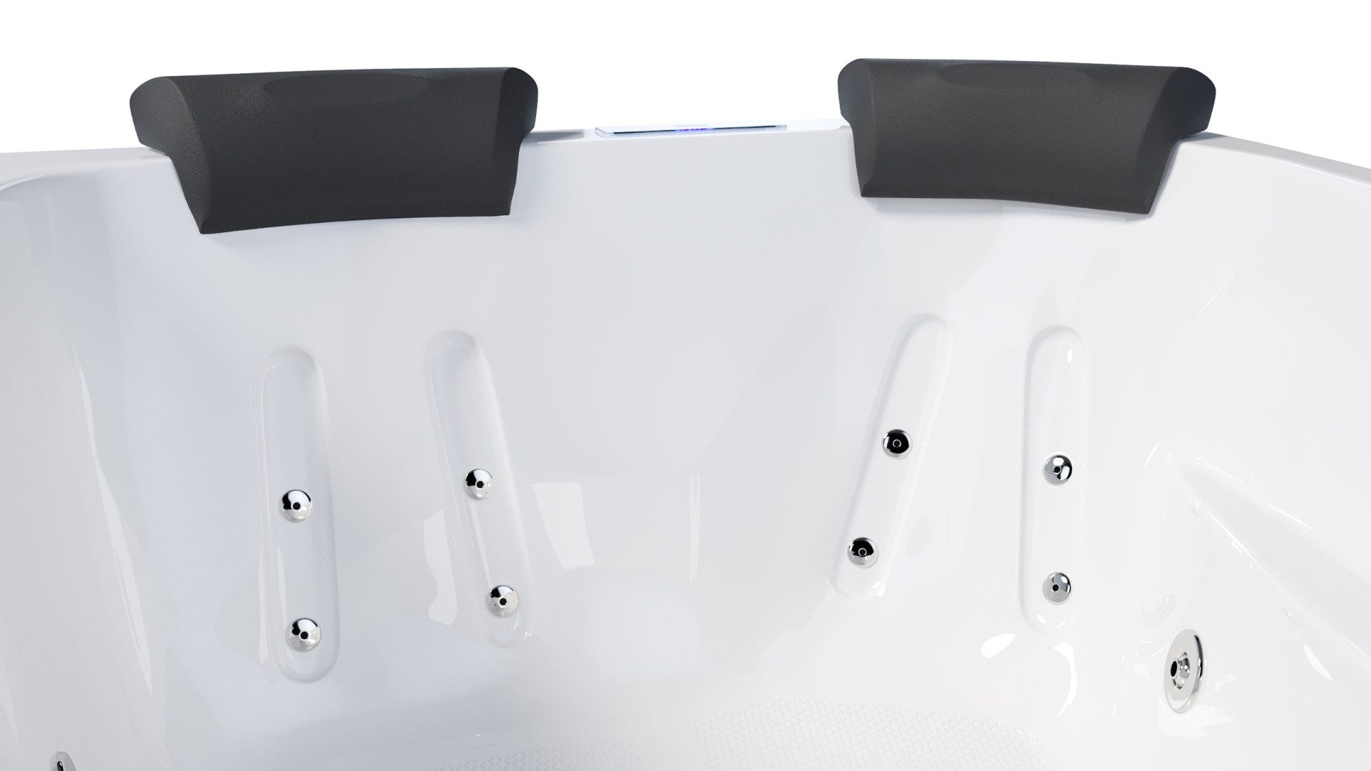 Magnolia Home Whirlpool-Badewanne Royal XL 1800 rechts Whirlpool Set ohne Armatur