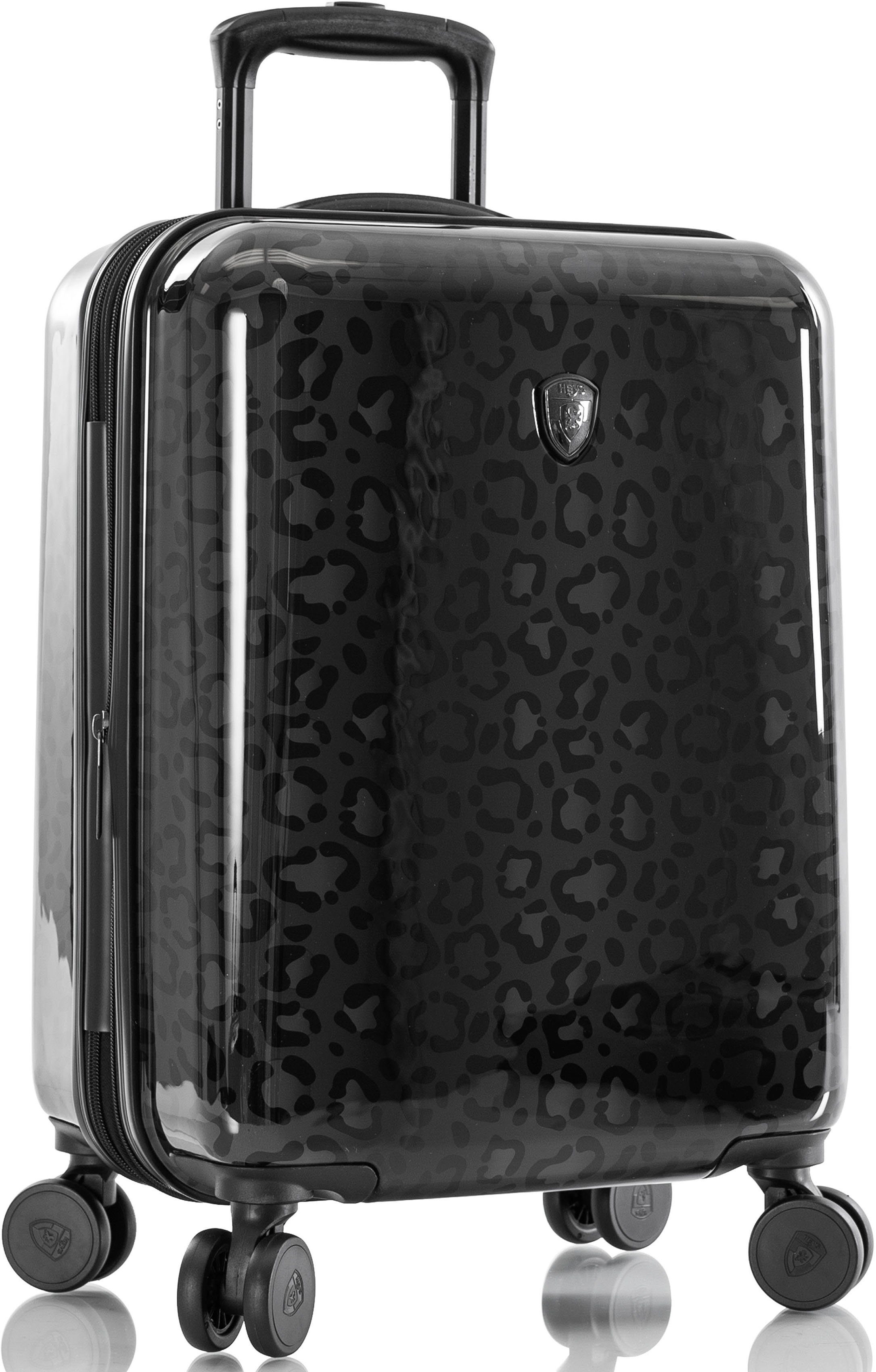 Volumenerweiterung Rollen, Leopard, Black Heys Leopard 4 cm, 53 mit Hartschalen-Trolley