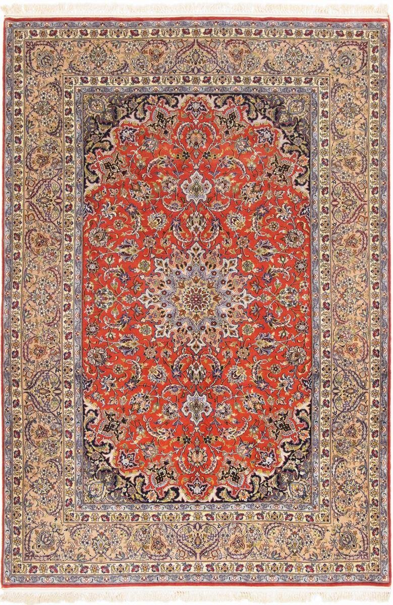 Orientteppich Isfahan 154x236 Handgeknüpfter Orientteppich / Perserteppich, Nain Trading, rechteckig, Höhe: 8 mm