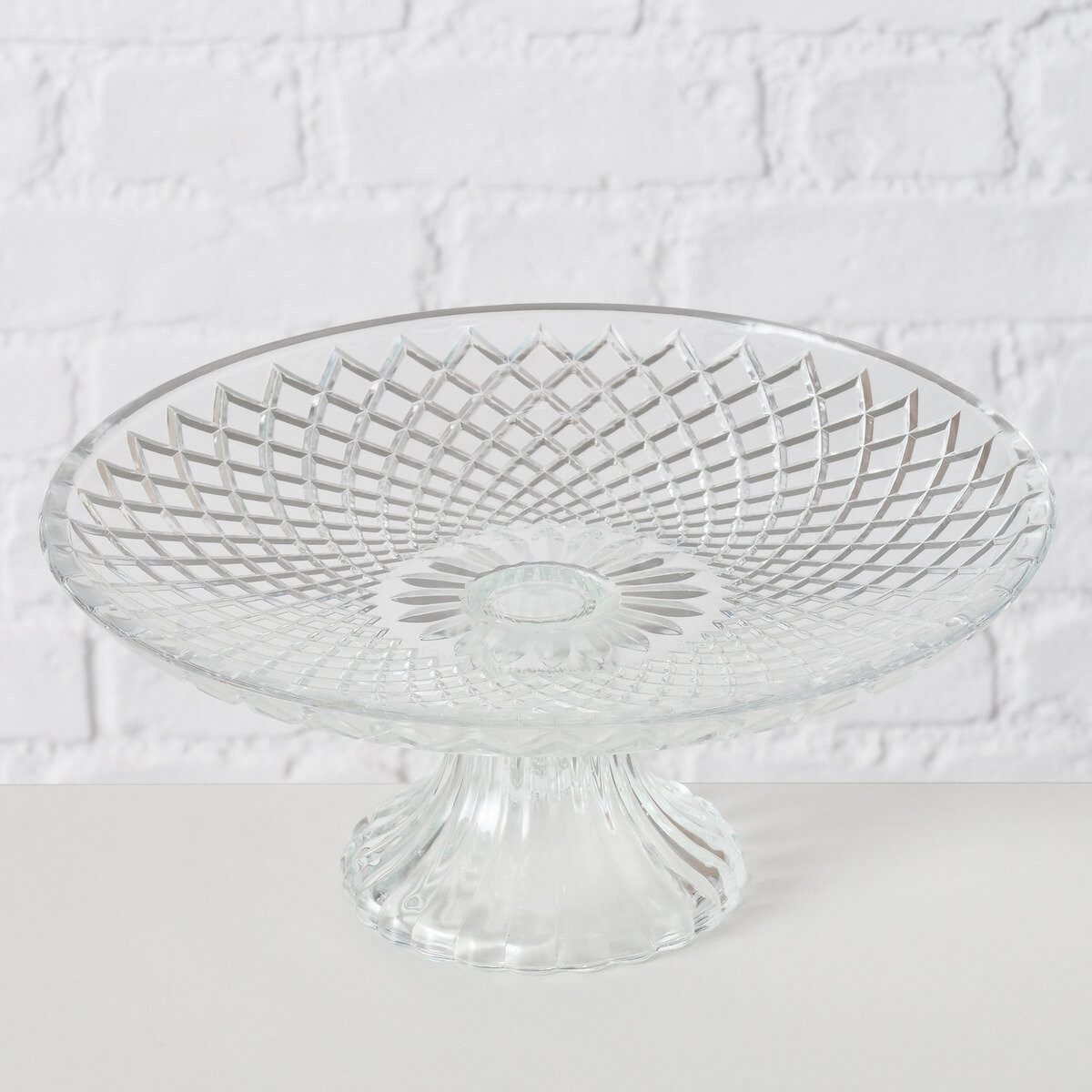BOLTZE GRUPPE GmbH Etagere Kuchenplatte RUKA, Ø 25 ml, Glas, (Etagere)