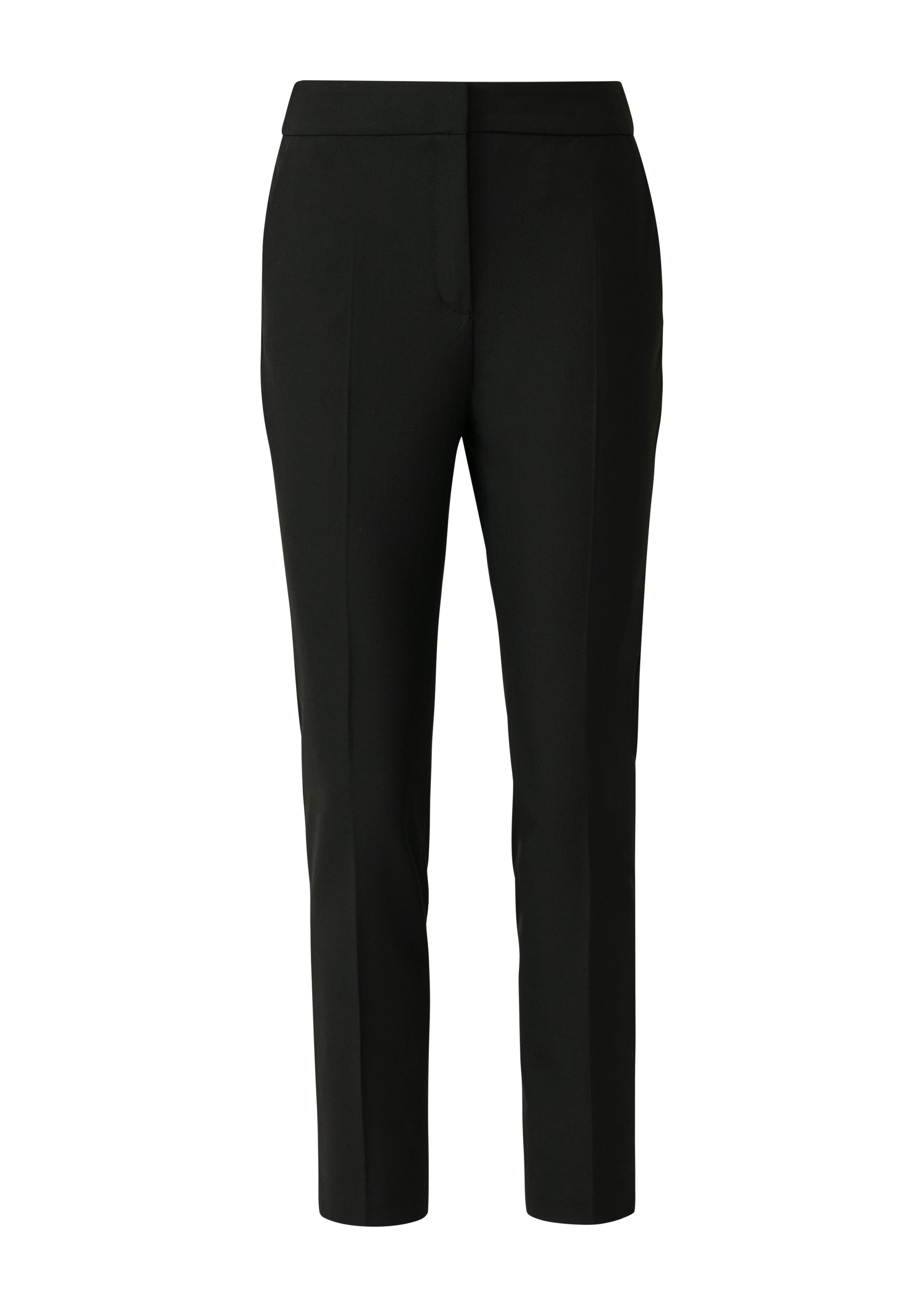 s.Oliver BLACK LABEL Stoffhose mit schmalem Bein, Viskose-Stretch