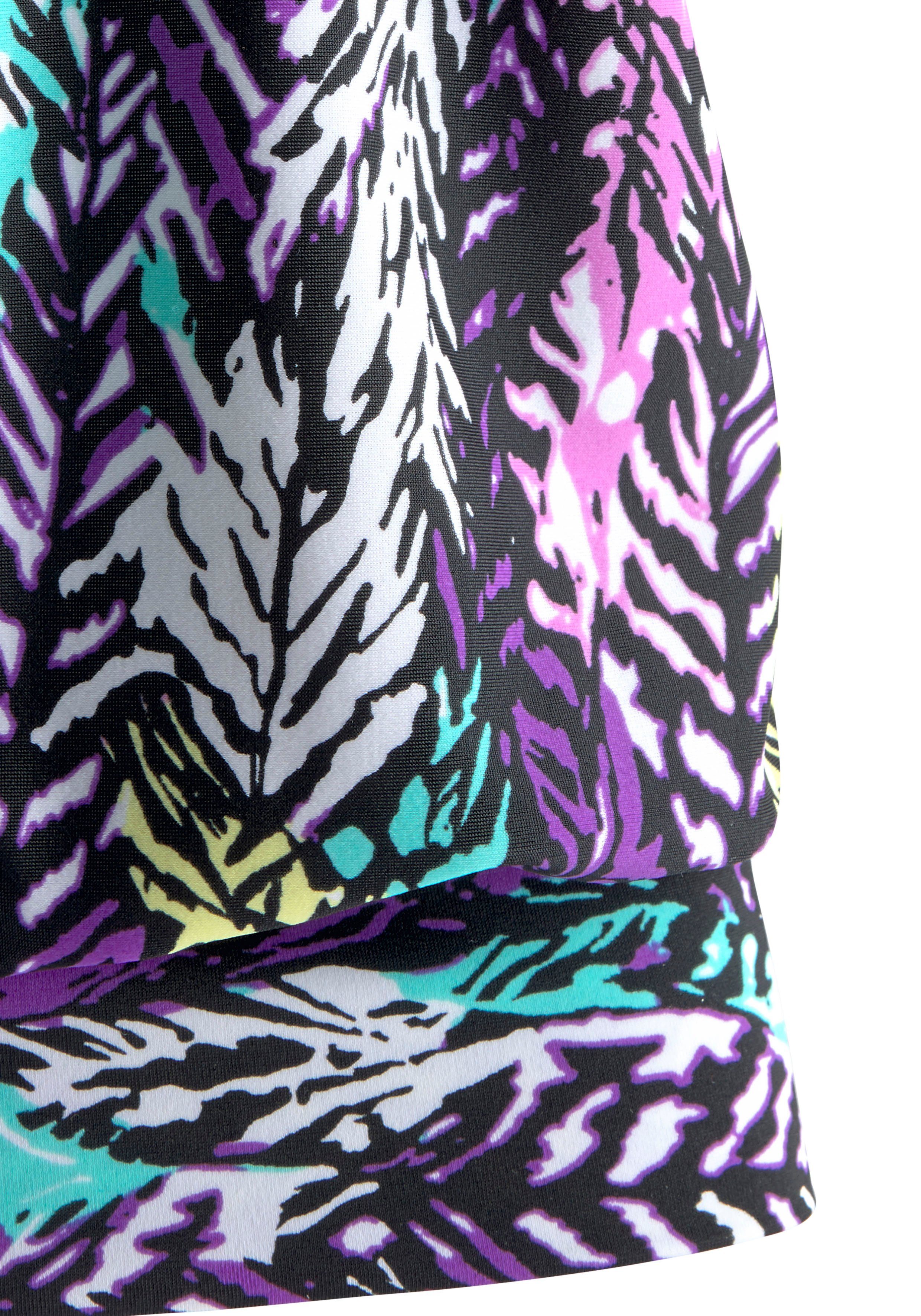 LASCANA Oversize-Tankini in schönem Federprint