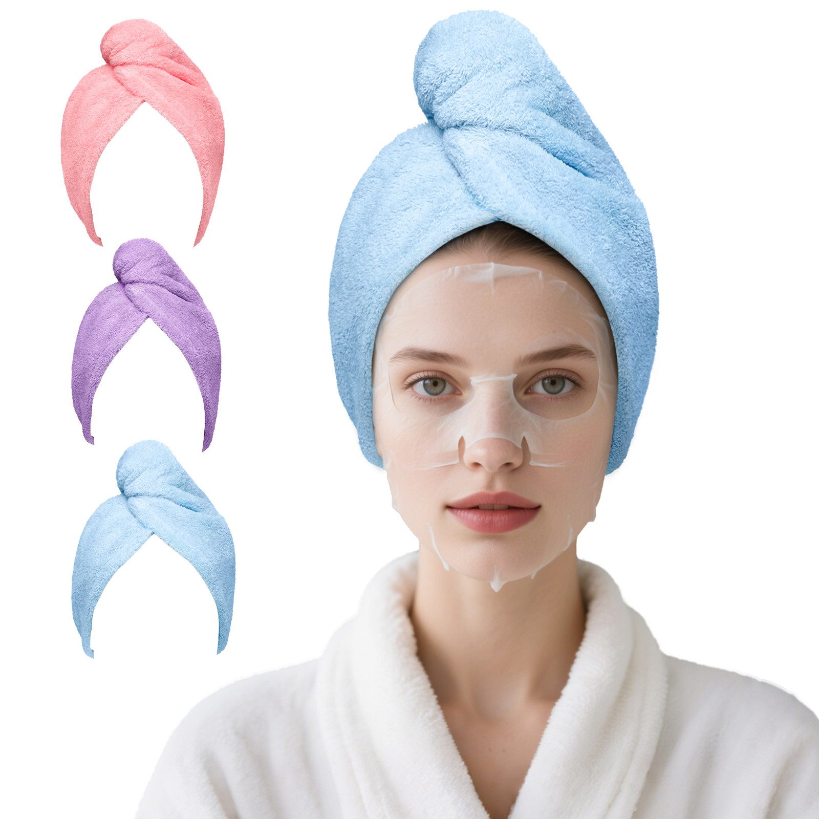 Good Nite Handtücher 3er-Set Haarturban super saugfähig schnelltrocknend Ha günstig online kaufen