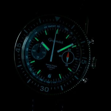 Gigandet Chronograph Speed Timer, Mineralglas, Chronograph, Datumsanzeige, Tachymeter