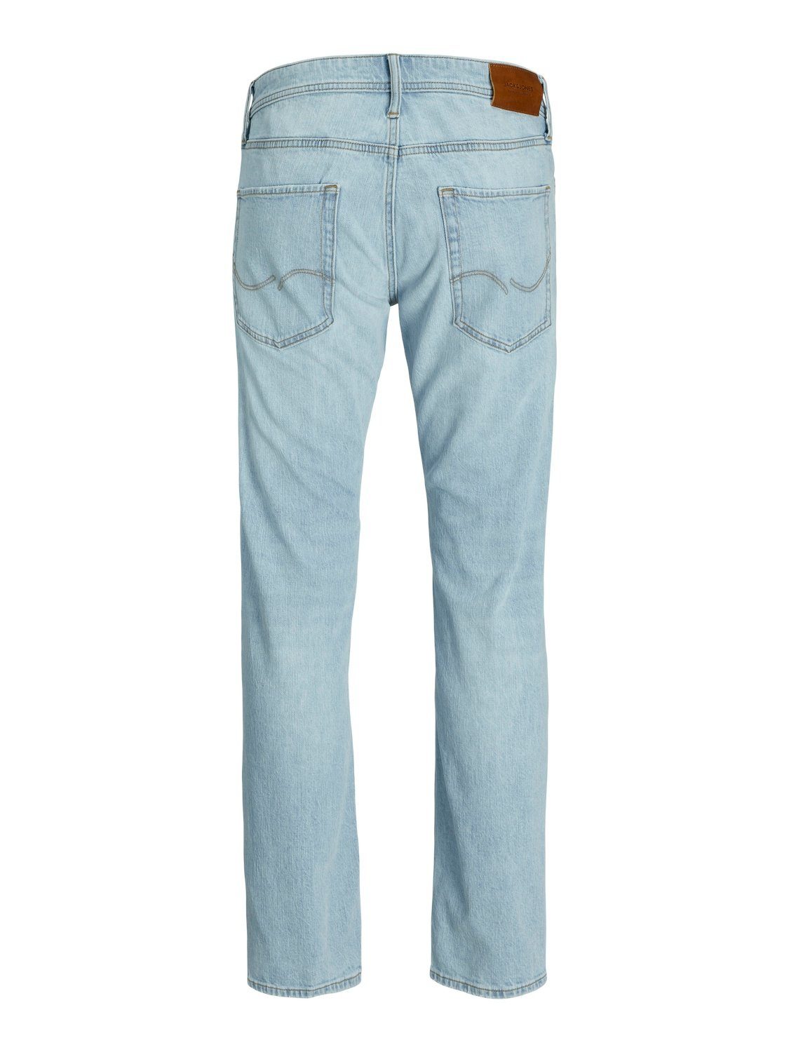 Jack & Jones Tapered-fit-Jeans JJIMIKE aus elastischem Material und Used-Waschung Denim/Jeans, modisch, bequem, Baumwollmischung