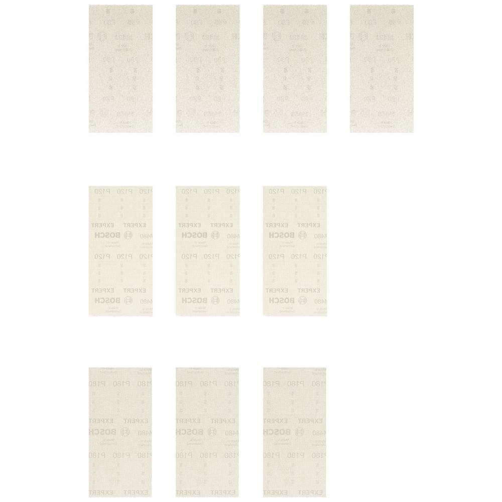 BOSCH Schleifpapier Schleifnetz-Set, 93 x 186 mm, 10 Stück
