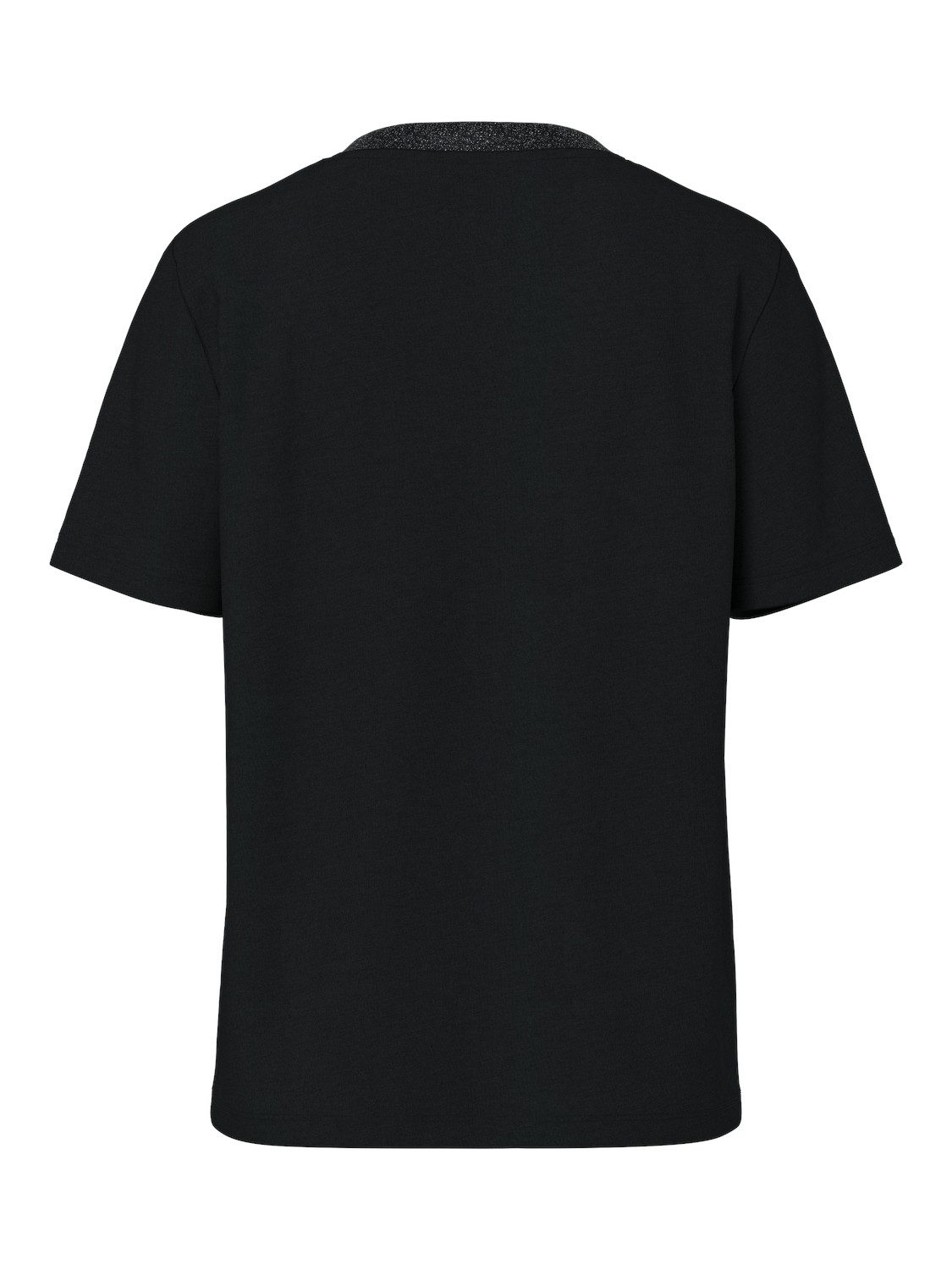 pieces Kurzarmshirt PCRIA SS LUREX NECK TEE JRS NOOS BC mit Glitzerdetail