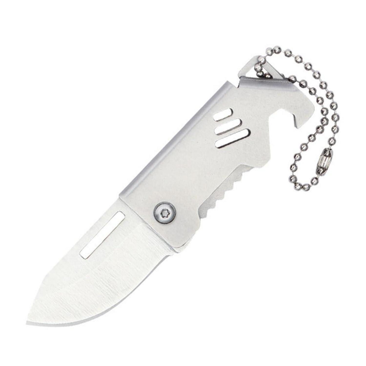 LuxusKollektion Allesschneider Klappmesser Mini 3in1 Edelstahl EDC