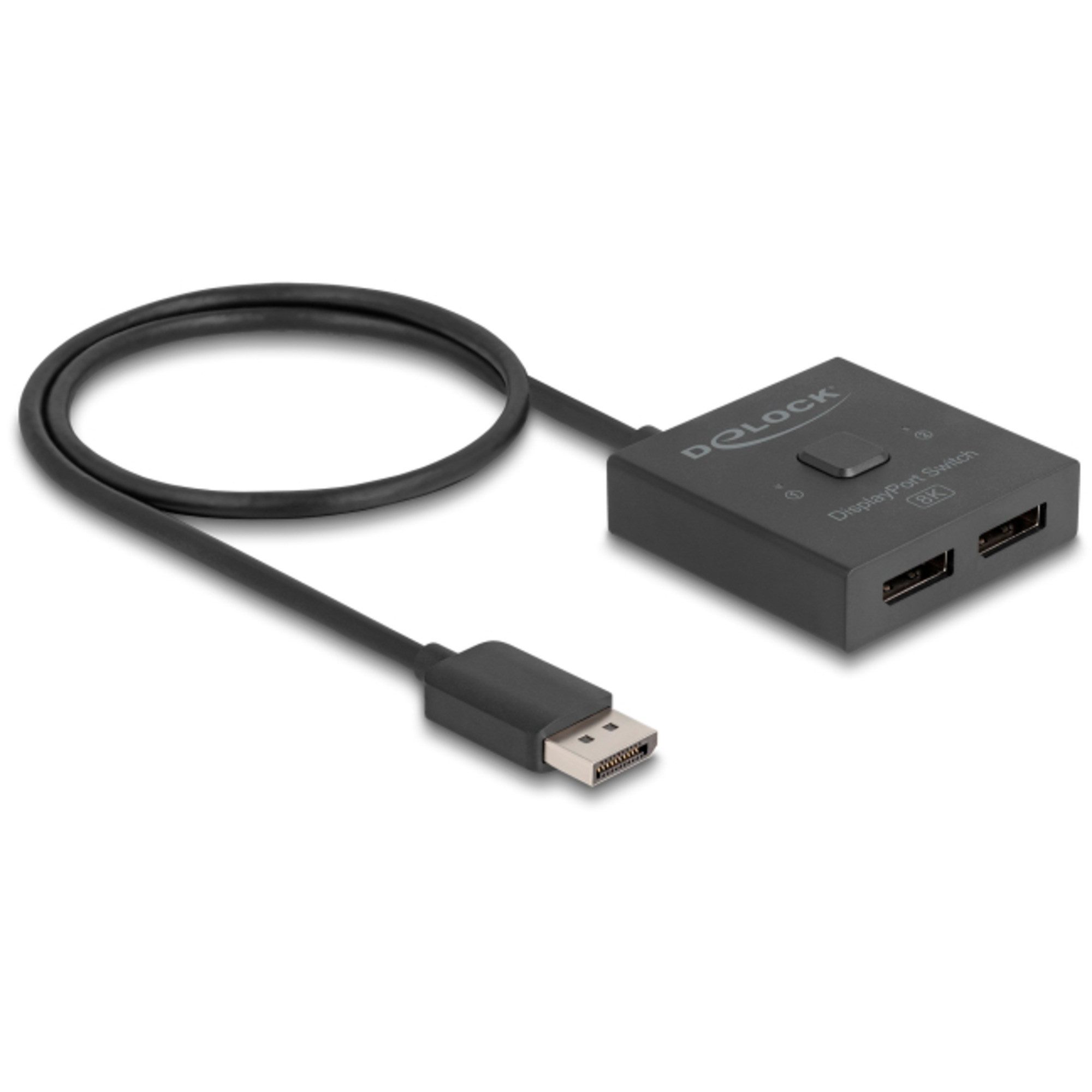 DeLOCK DisplayPort Switch 2 > 1 bidirektional 8K, Video-Kabel