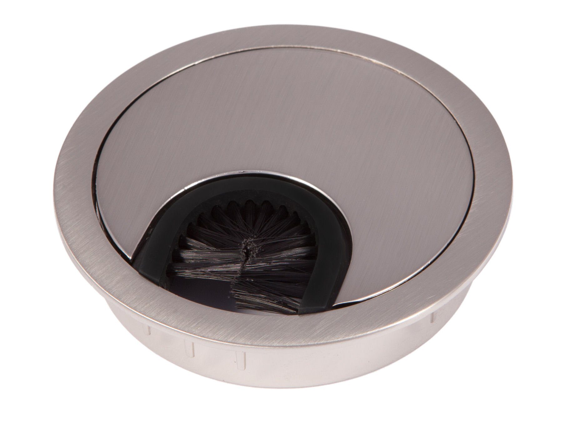 SO-TECH® Kabelkanal Kabeldurchlass Kabeldurchführung Metall (1-St), mit Bürstendichtung Ø 60 oder 80 mm