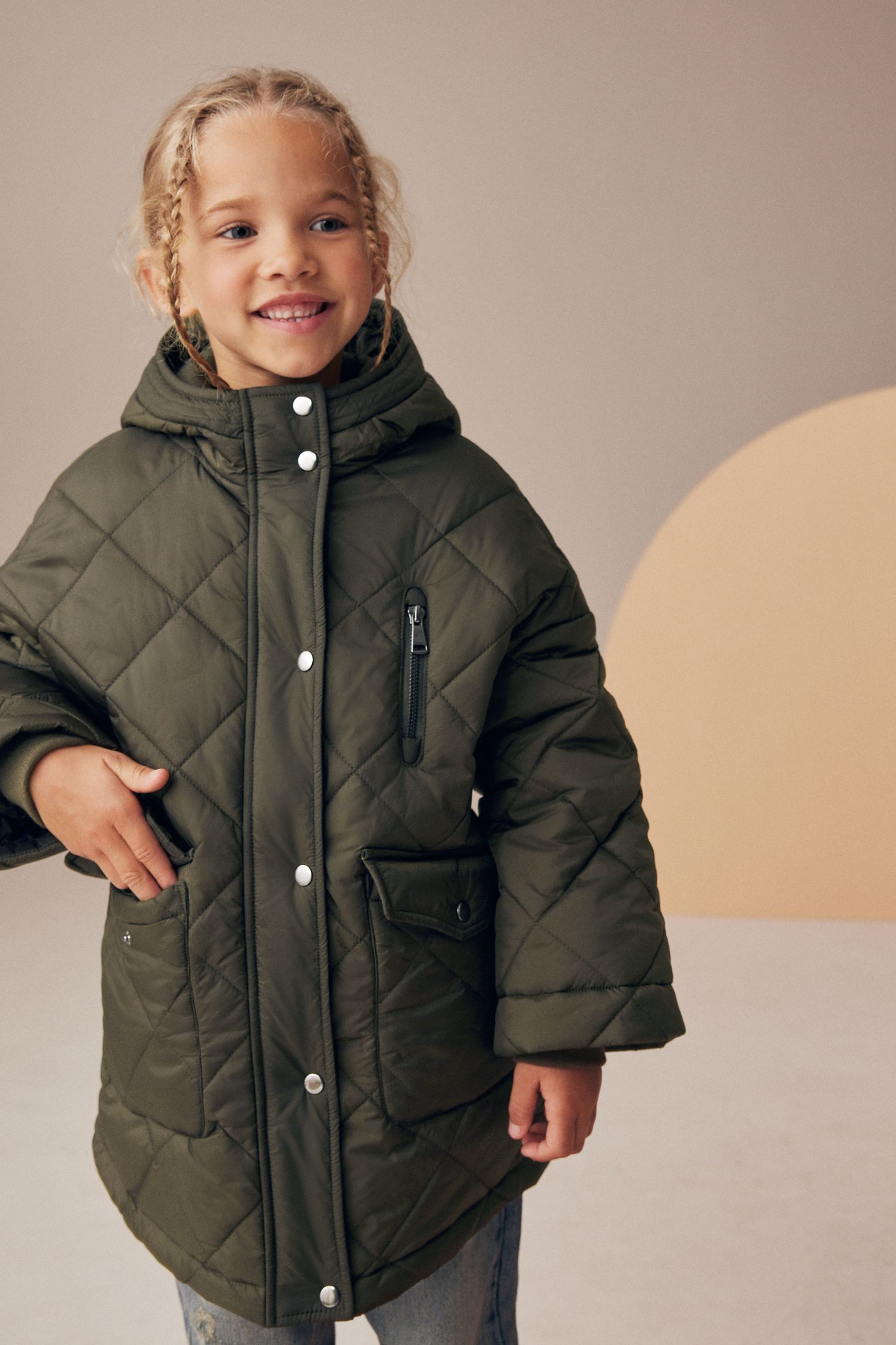 Next Steppjacke Wasserabweisender Stepp-Ponchomantel (1-St)