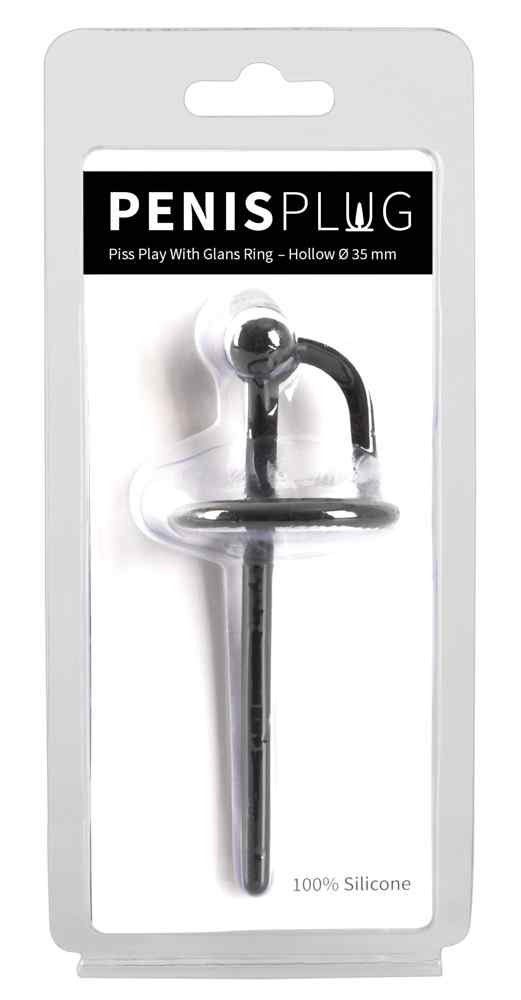 PENIS PLUG Peniskäfig Penisplug Piss Play mit Eichelring hohl, hohl