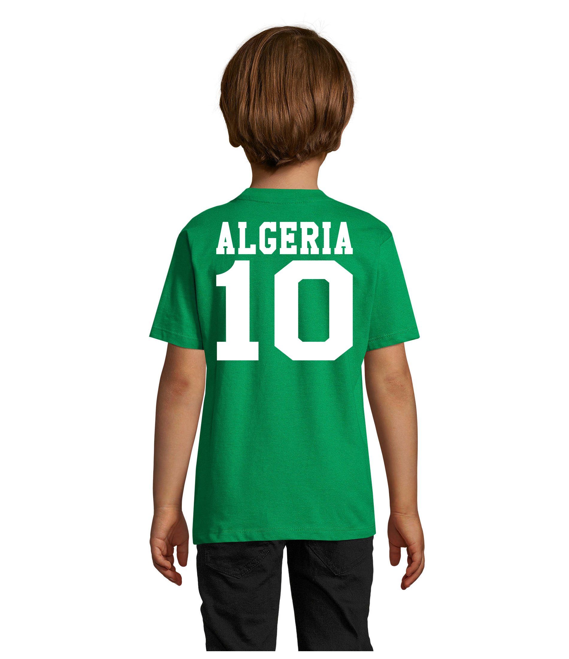 Blondie & Trikot Algeria Kinder Sport Fußball Afrika WM Brownie Algerien Weltmeister T-Shirt