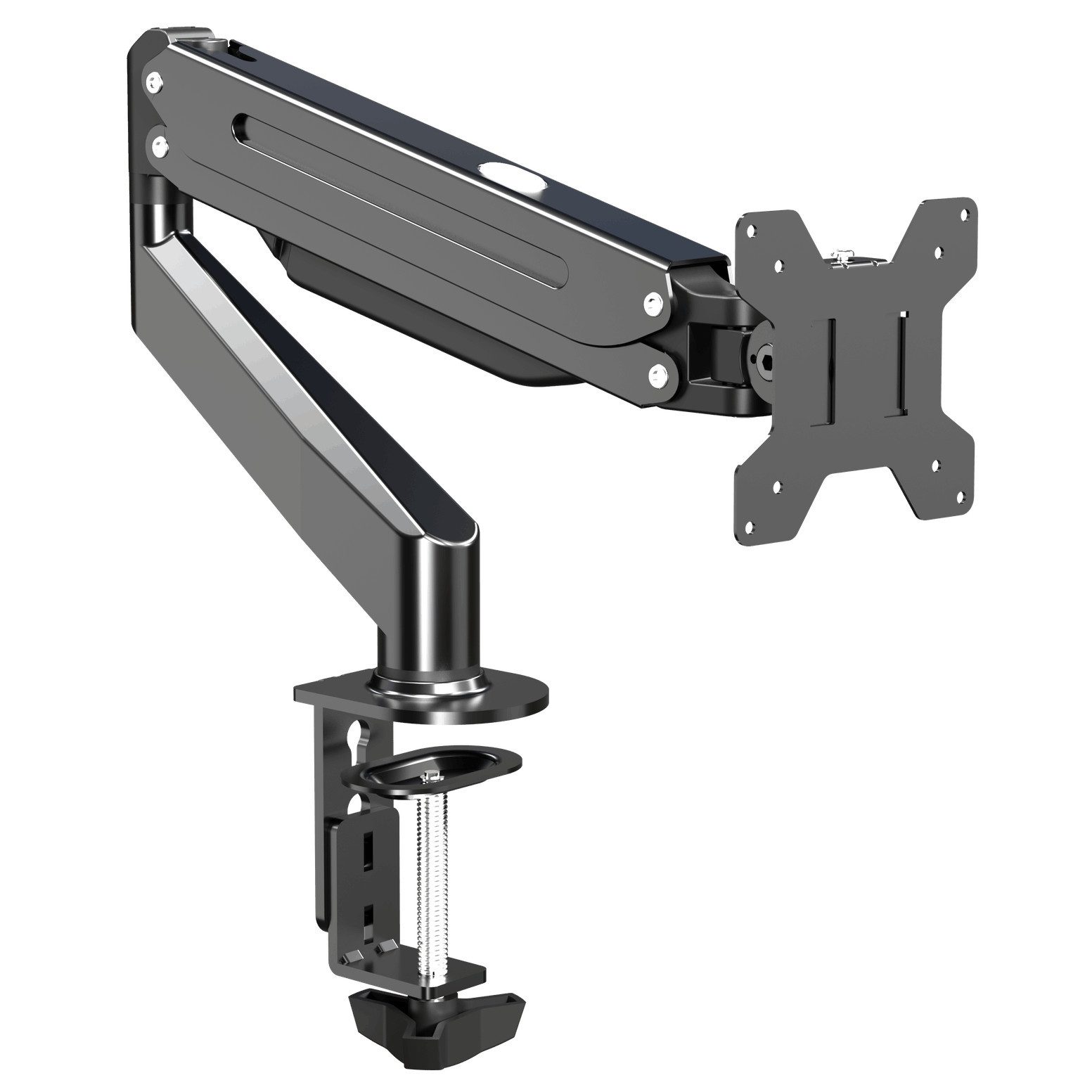 LMG Germany Monitor-Halterung Monitorhalterung bis 32 Zoll, 10 kg, 1 Arm, flexibel verstellbar, (bis 32 Zoll, ergonomisch, stufenlose Höhenverstellung, Integriertes Kabelmanagement)