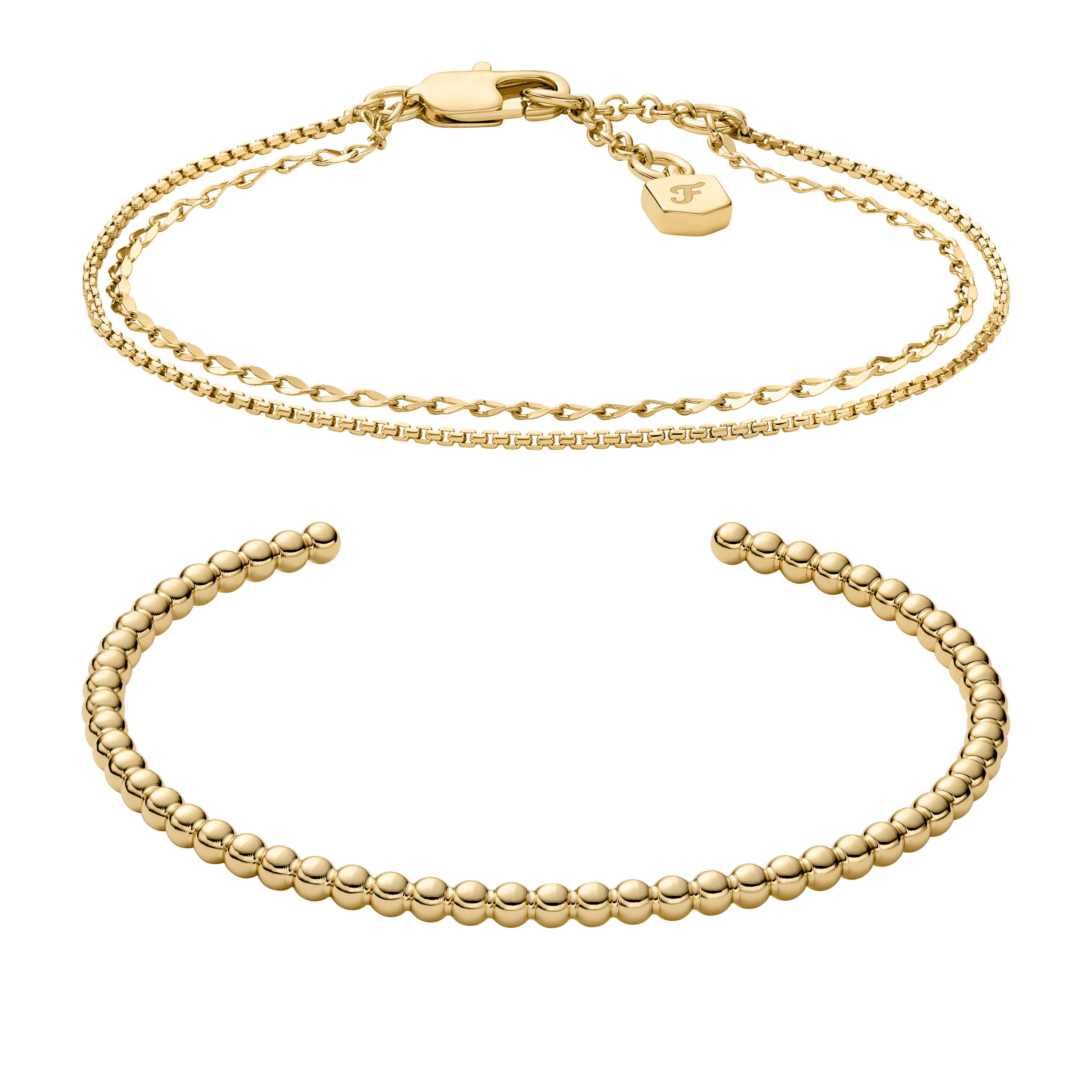Fossil Armband Set Multipack Schmuck Geschenk Metall JEWELRY (Set, 2-tlg)