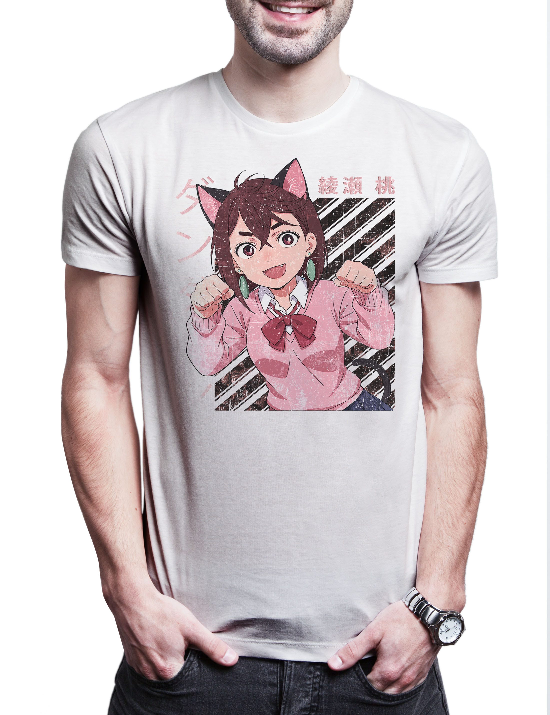 Print-Shirt Momo Anime Girl Herren T-Shirt Dan Da Ayase Dan Dandadan Yukinobu