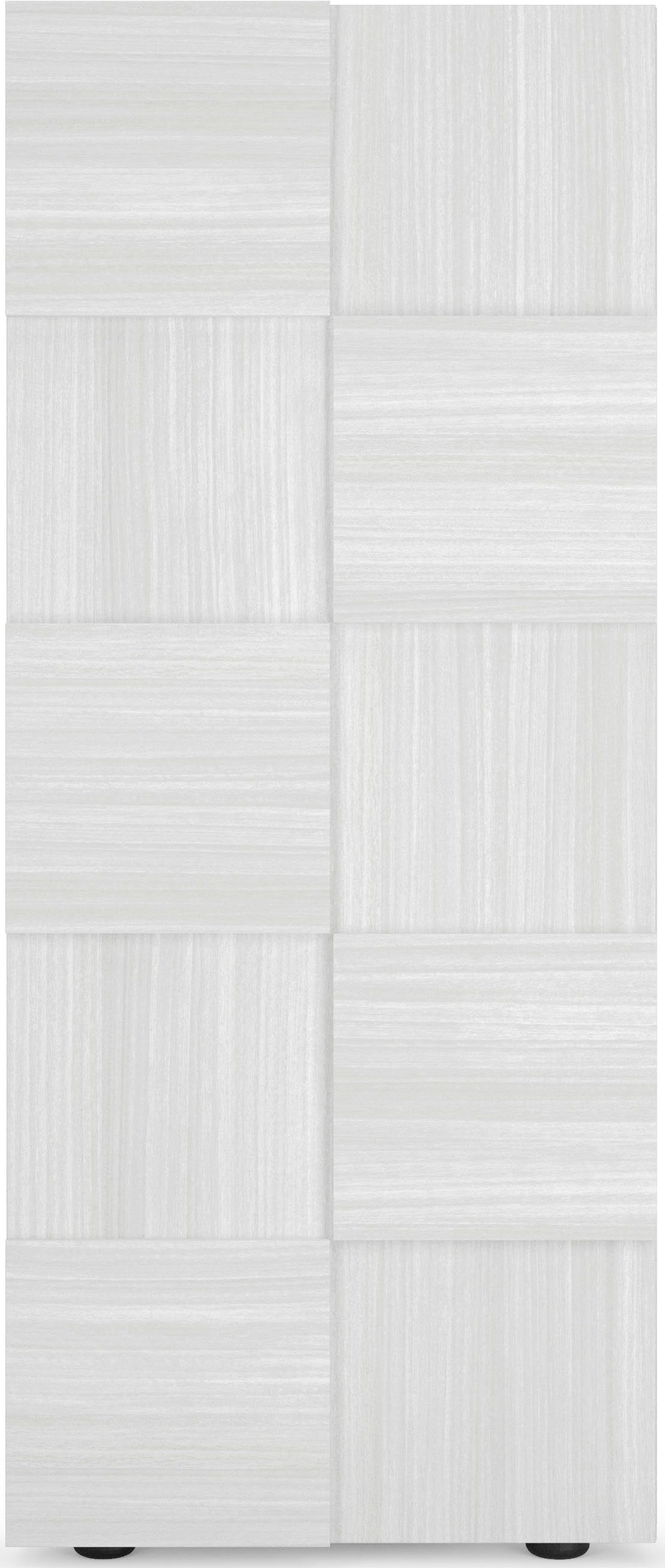 Home affaire Garderobenschrank Dama Breite 78, Höhe 187 cm, Front 3D-Optik, Kleiderstange, 2 Einlegeböden, viel Stauraum