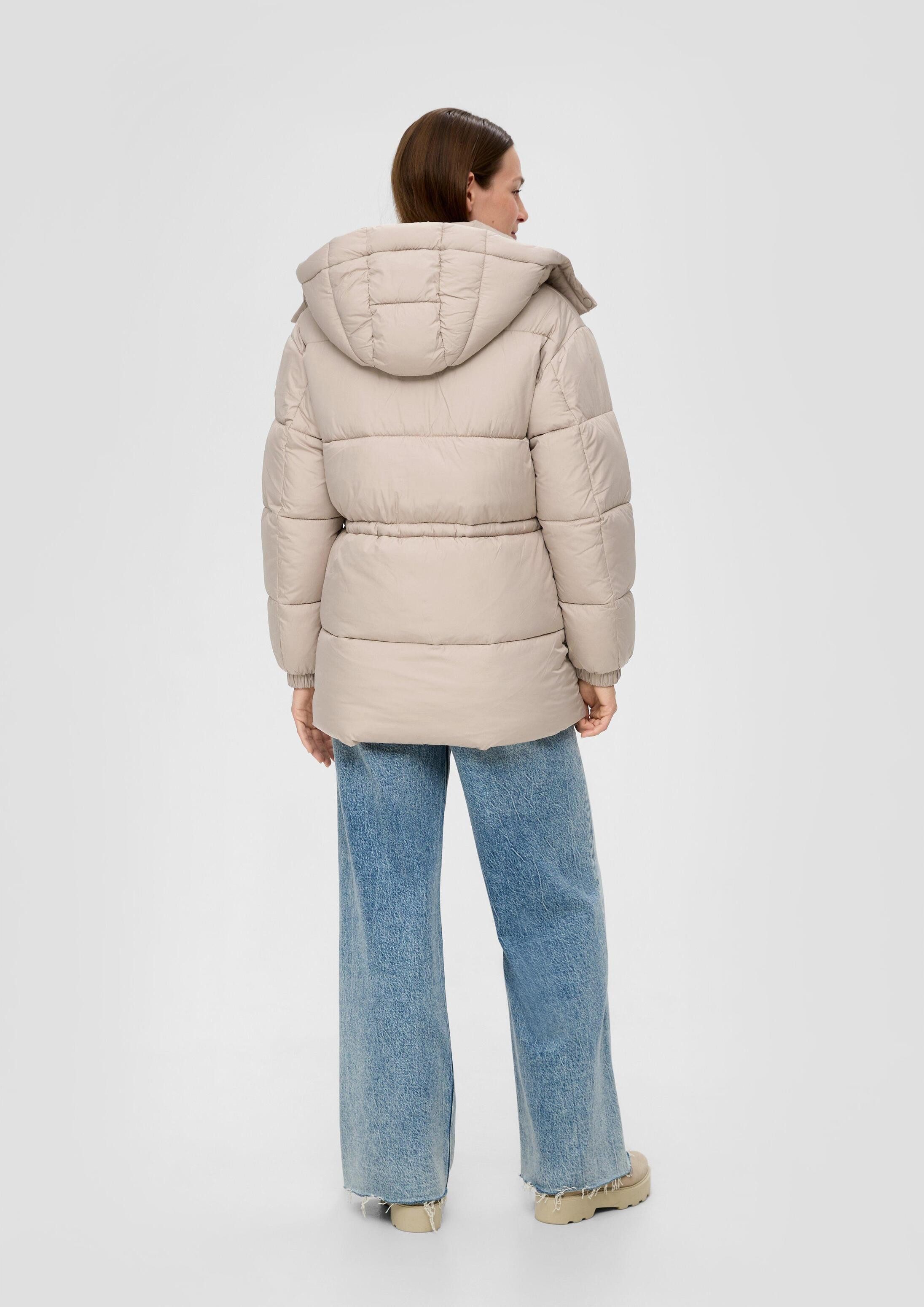 s.Oliver Winterjacke Outdoor-Jacke Steppjacke mit abnehmbarer Kapuze
