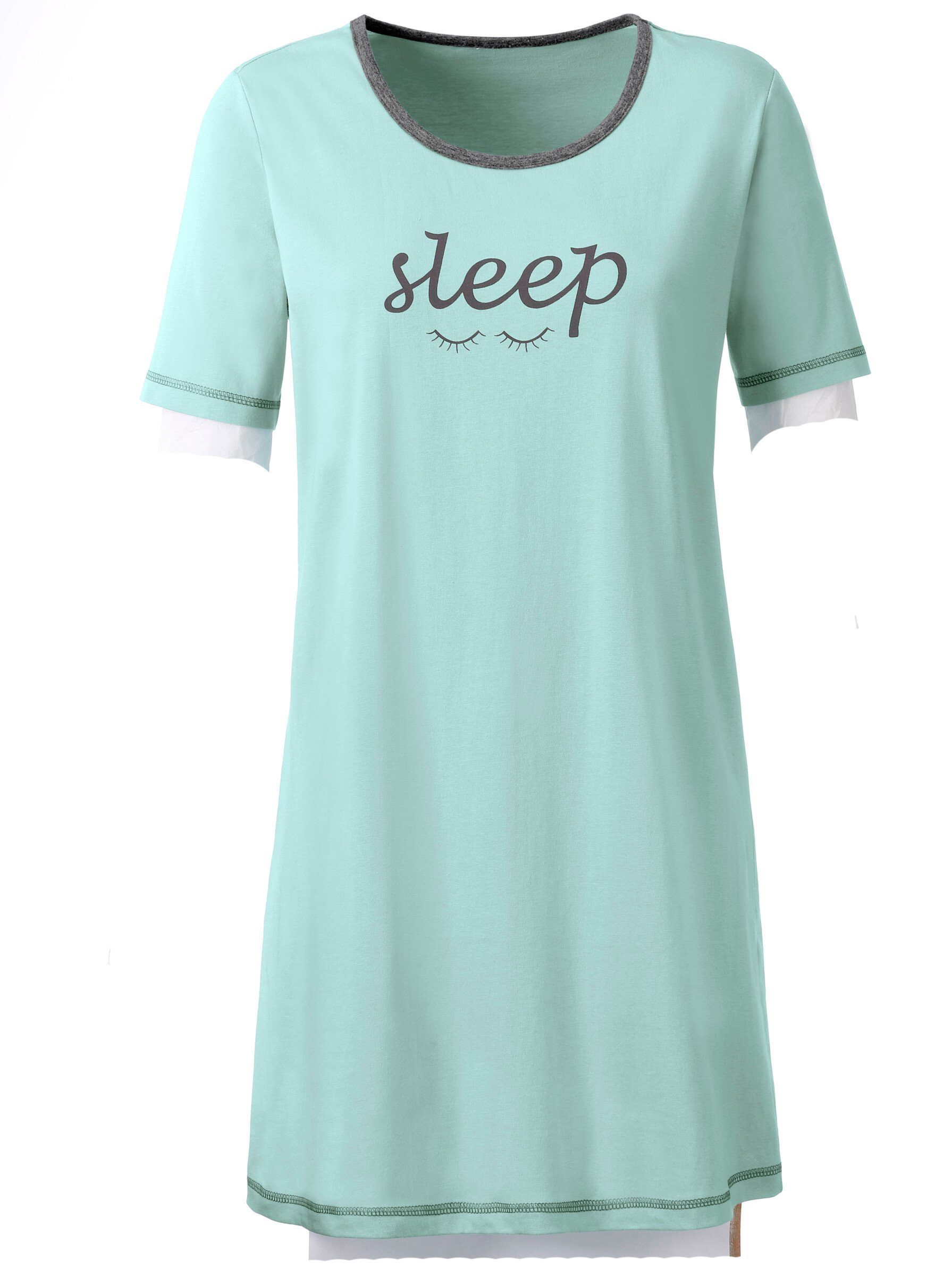 + WEIDEN Sleepshirt (2-tlg) WITT mint grau-meliert