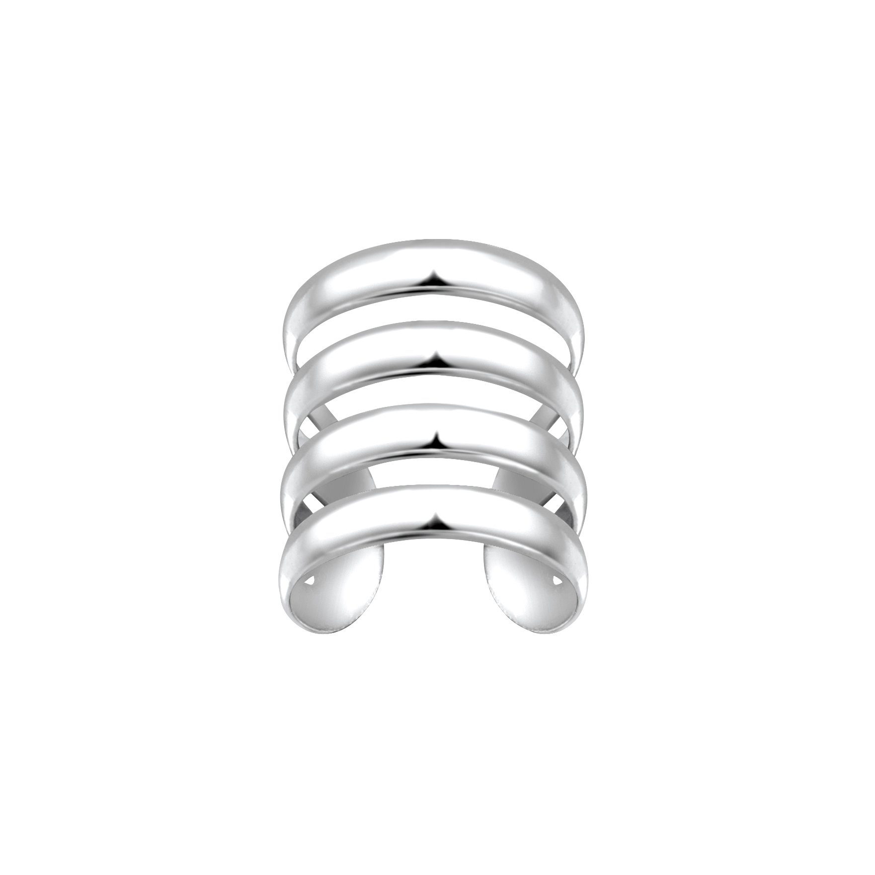 ALEXANDER YORK Ohrklemme, 925 Sterling Silber