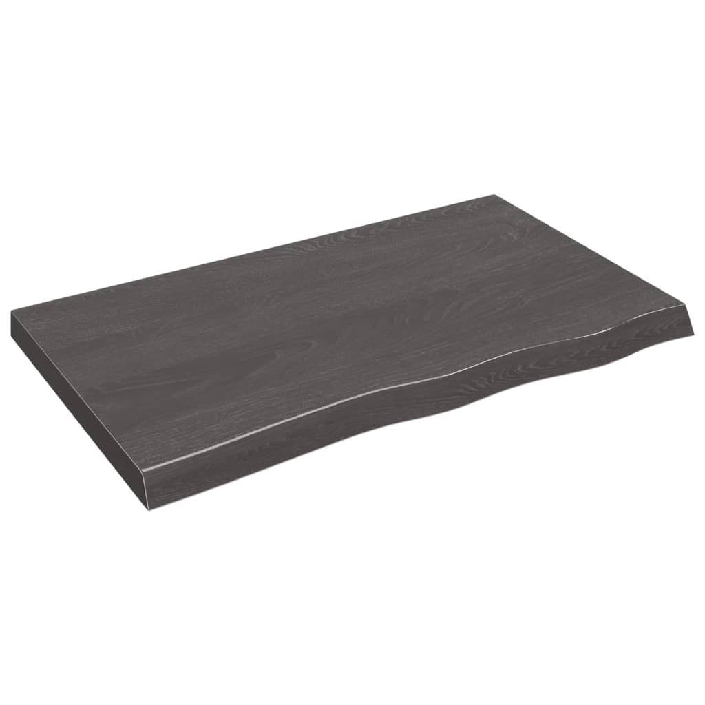Behandelt 100x60x(2-6)cm Tischplatte furnicato Eiche Massivholz