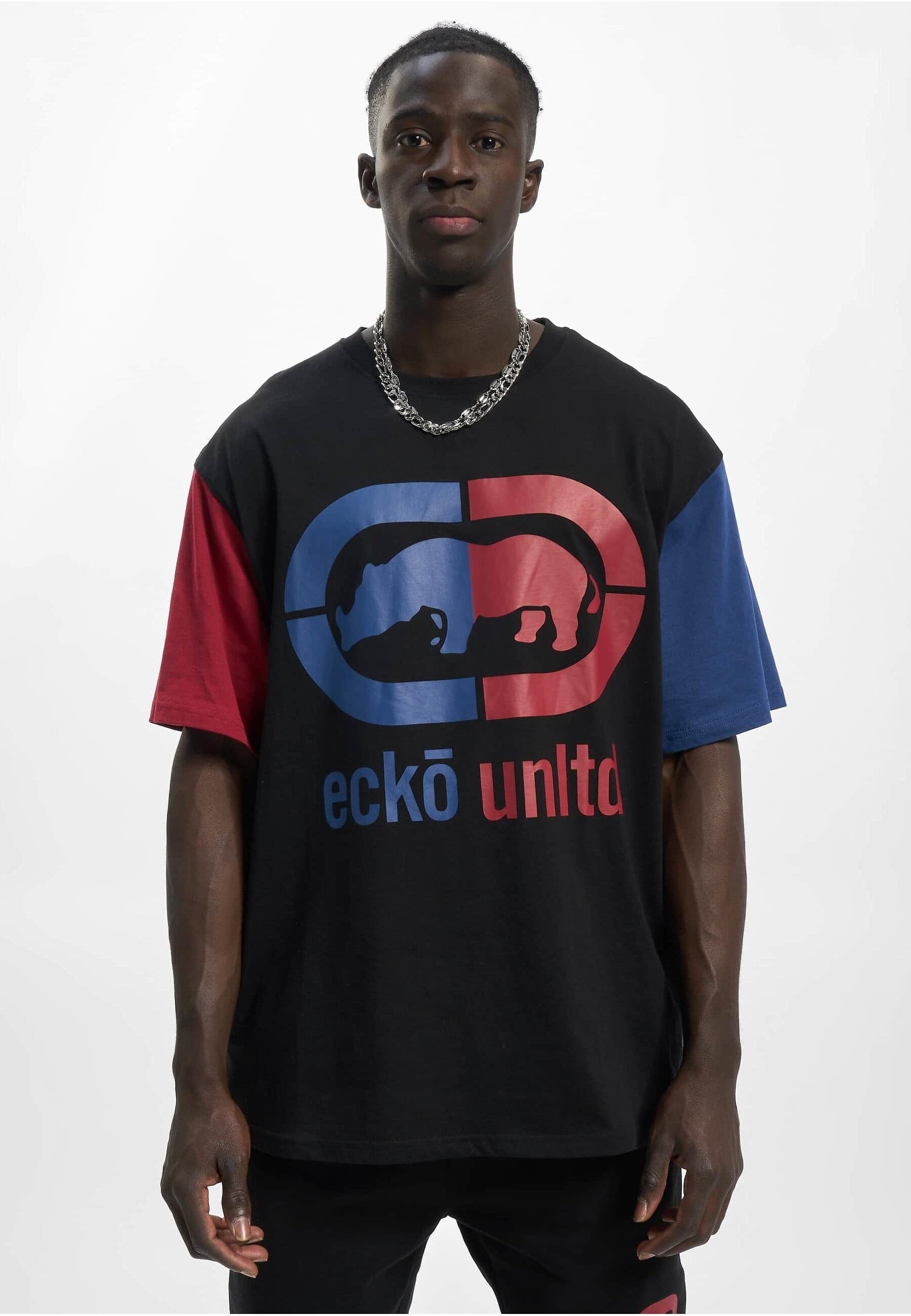 Ecko Unltd. T-Shirt Herren Unltd. T-Shirt (1-tlg) Grande Ecko black/red/blue