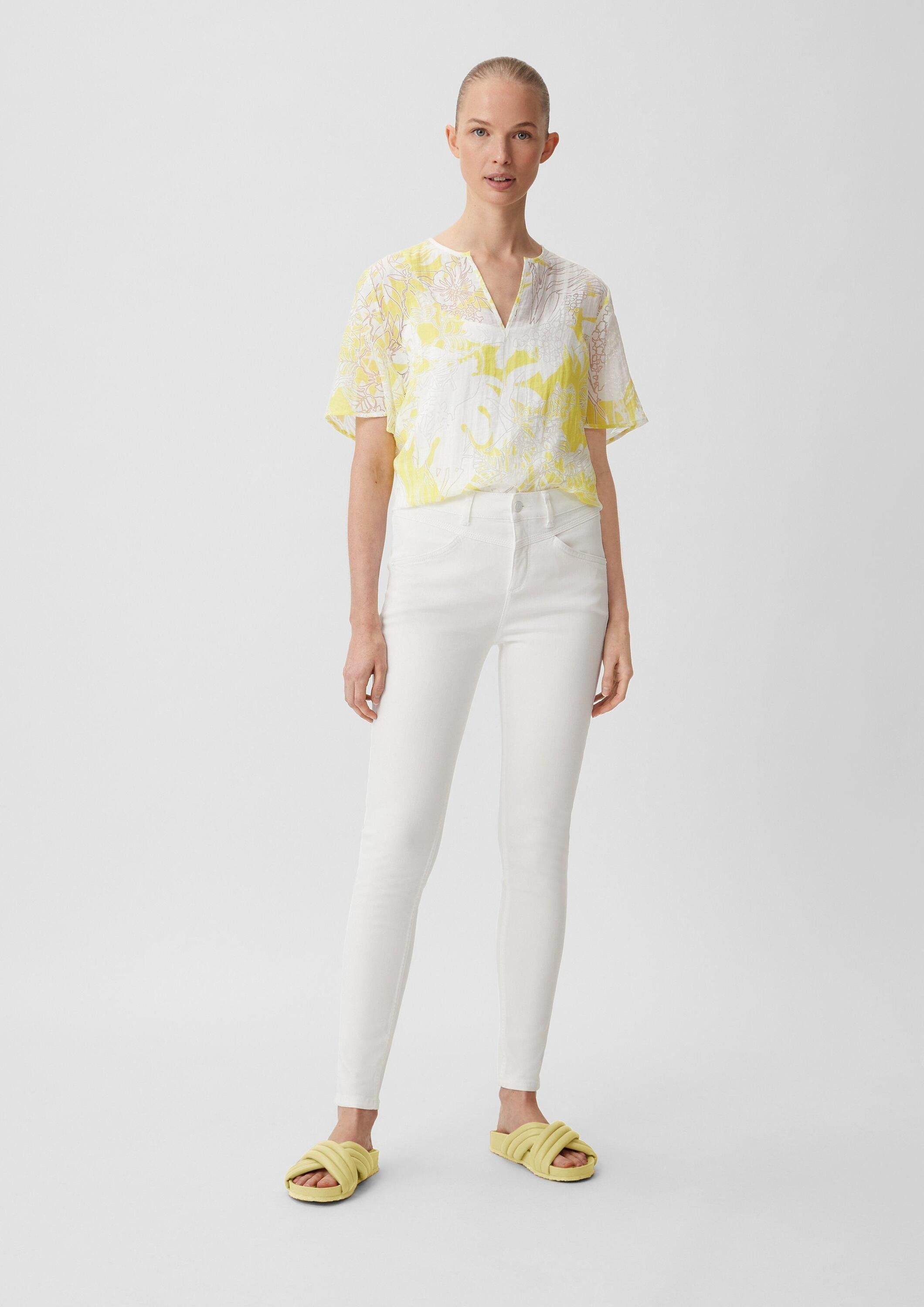 comma Skinny-fit-Jeans Hose Super skinny fit: Hose mit Sattelbund