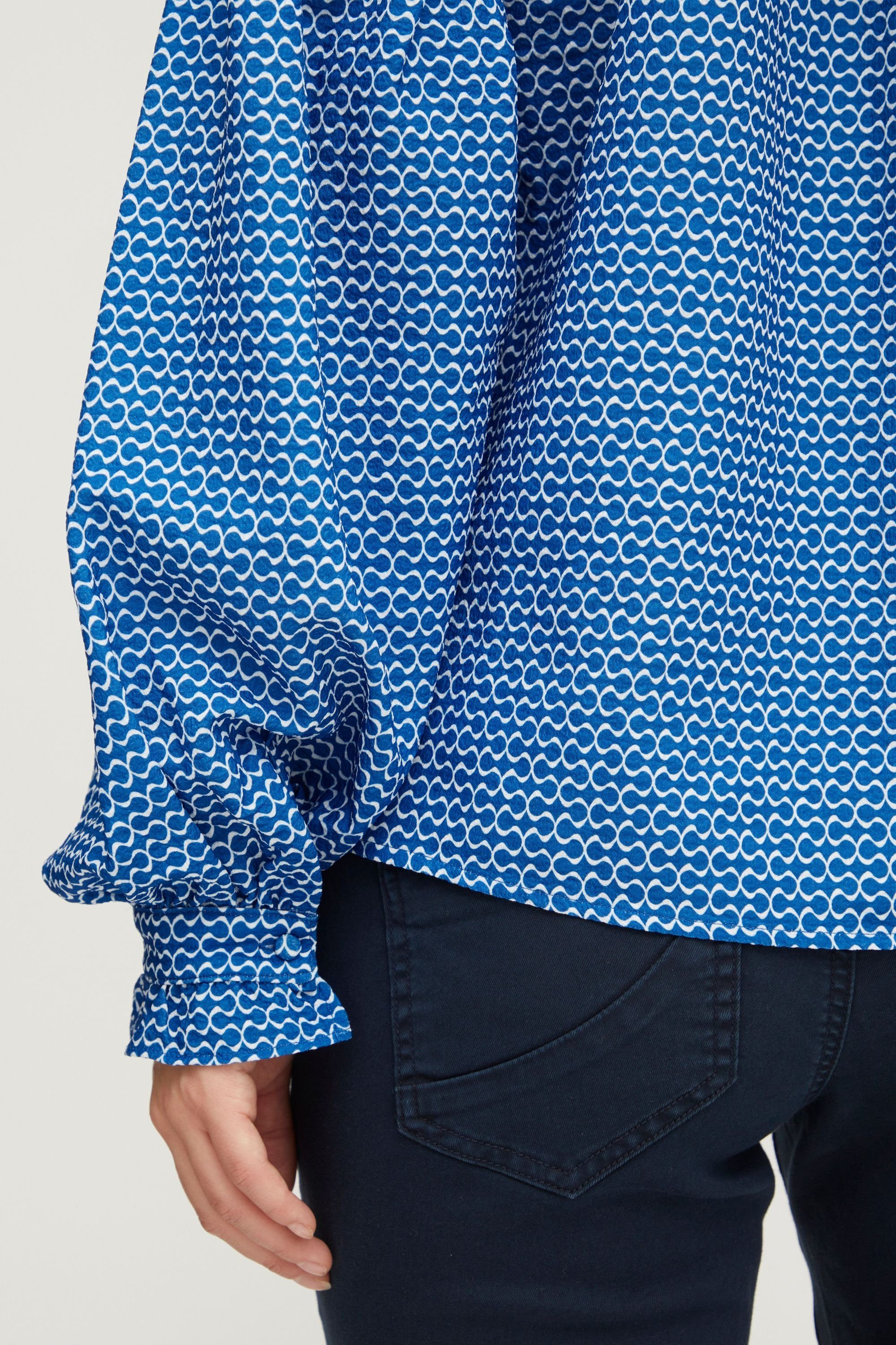 Jeans Pulz - (201345) Langarmbluse PZSAVINO Shirt 50207178 Blue Printed