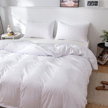 Bettwäsche Polyester, sehr weich und kuschelig, unifarbene Bettwäsche, Coonoor, 2 teilig, zeitlose Bettwäsche mit Reißverschluss