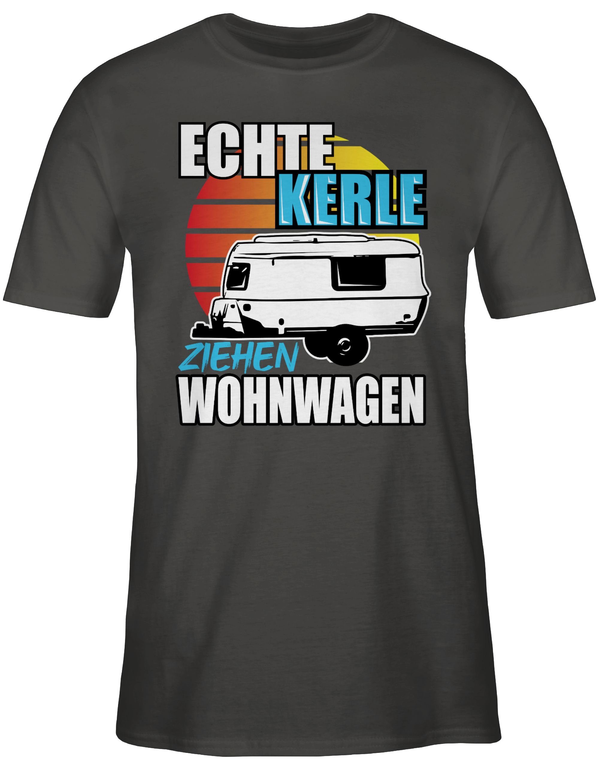 Shirtracer Wohnwagen ziehen Hobby Outfit 1 Dunkelgrau T-Shirt Echte Kerle