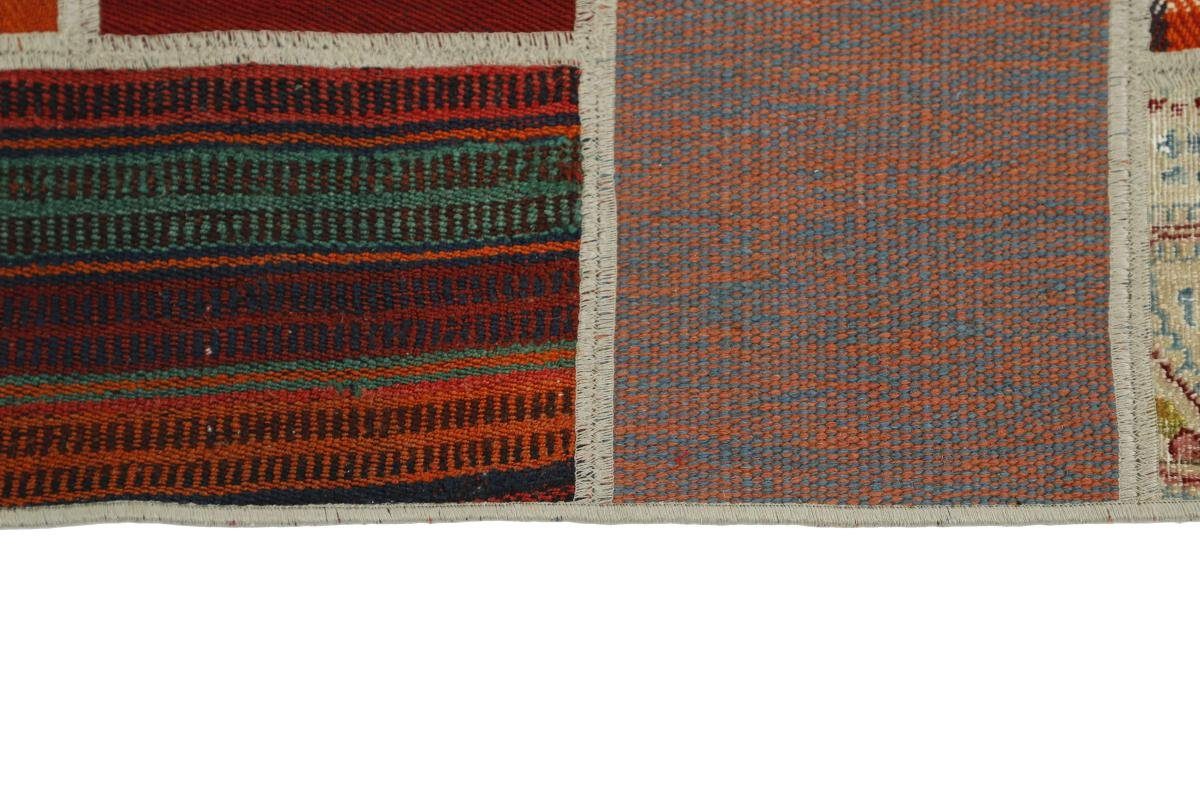 Orientteppich Kelim Patchwork / Orientteppich mm Nain Perserteppich, 139x199 Höhe: Trading, 4 Handgewebter rechteckig