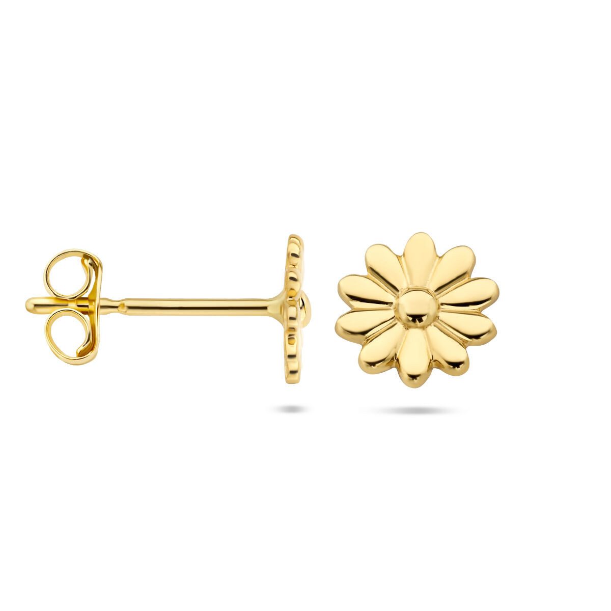 NICEANDnoble Paar Ohrstecker 585er Gelbgold Ohrstecker Margeriten-Blüte