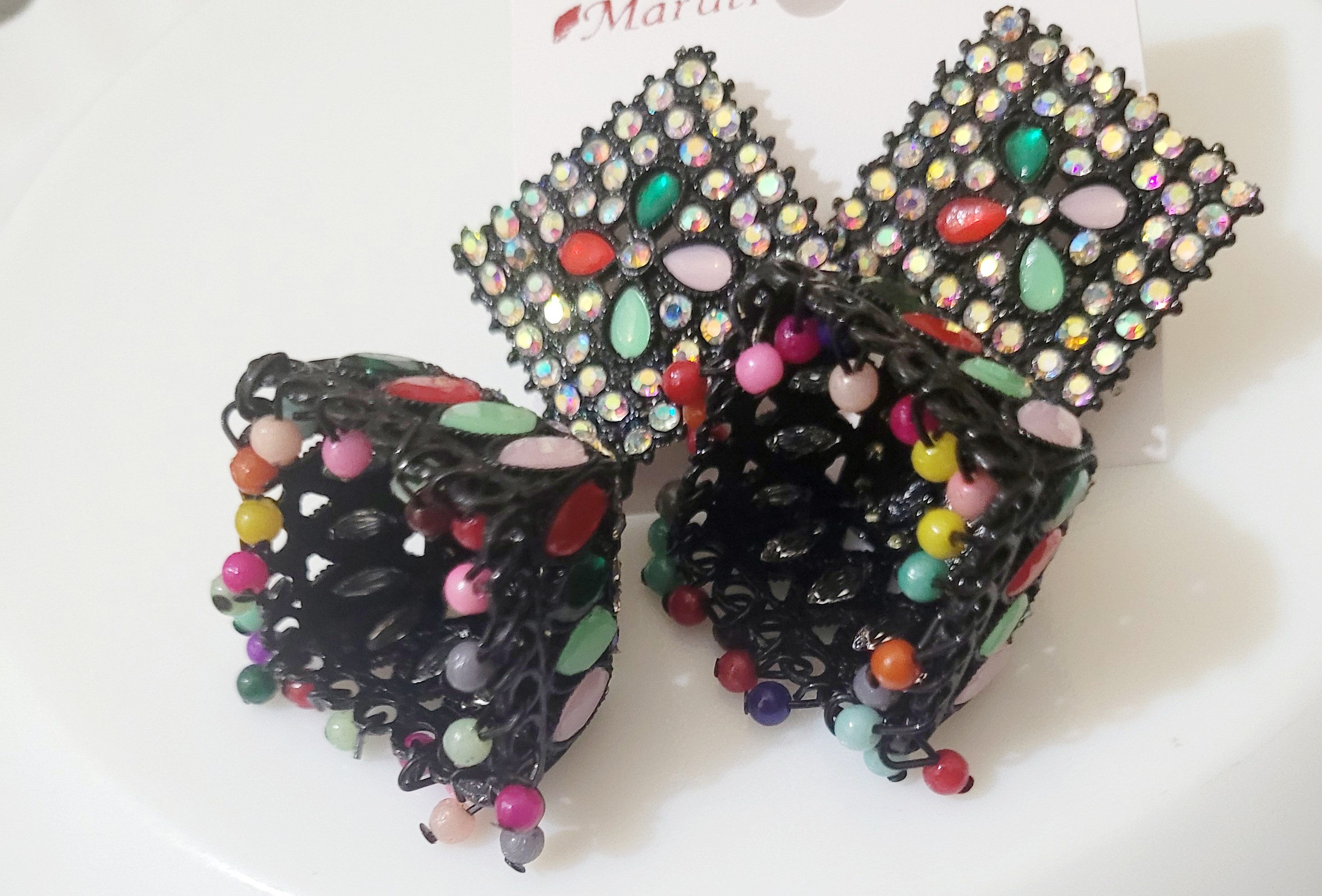 PfauGermany Paar Ohrhänger Grace Jumkha Multi Beads (2-tlg)