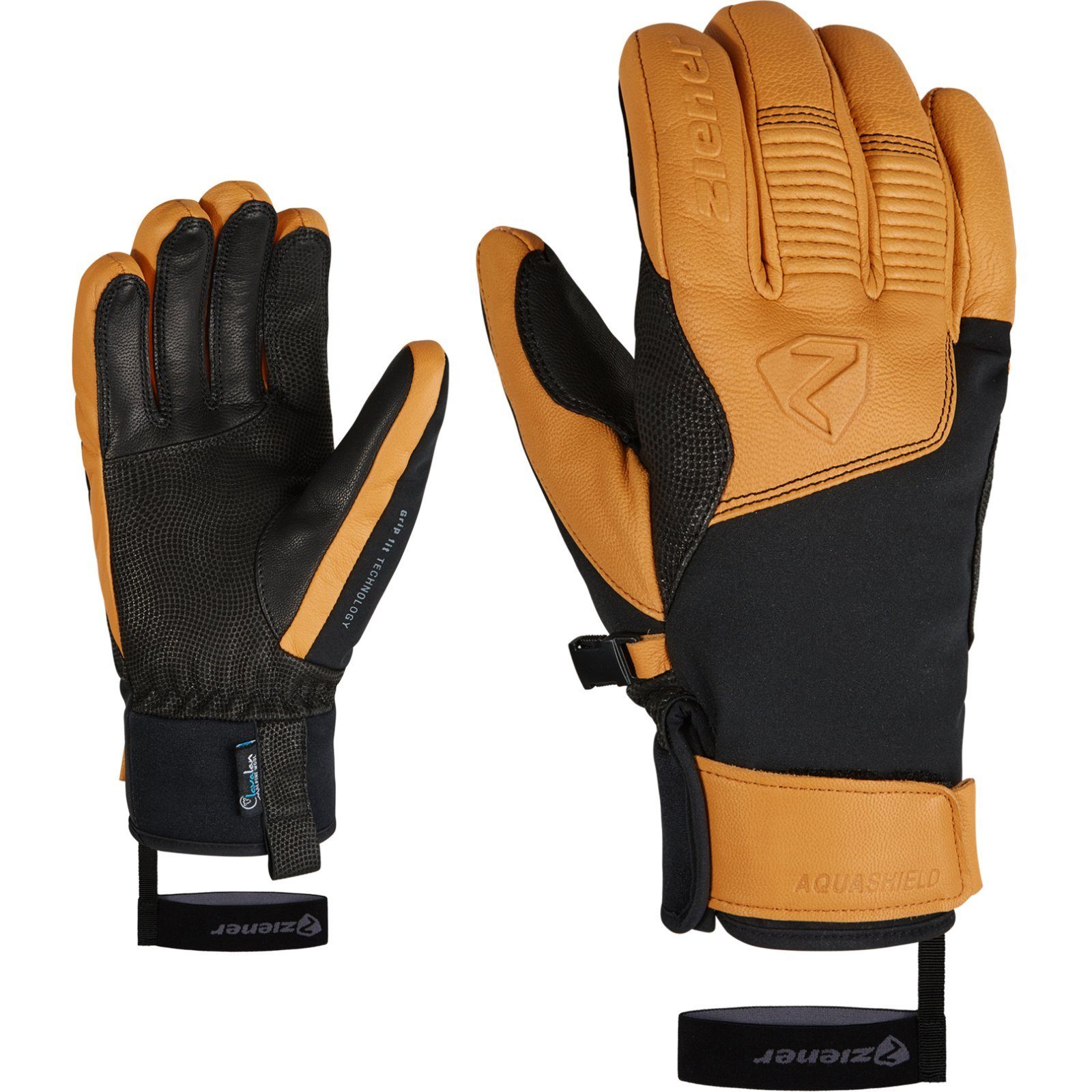 Skihandschuhe Ziener Alpine Gloves Ski Leder Handschuhe GANZENBE