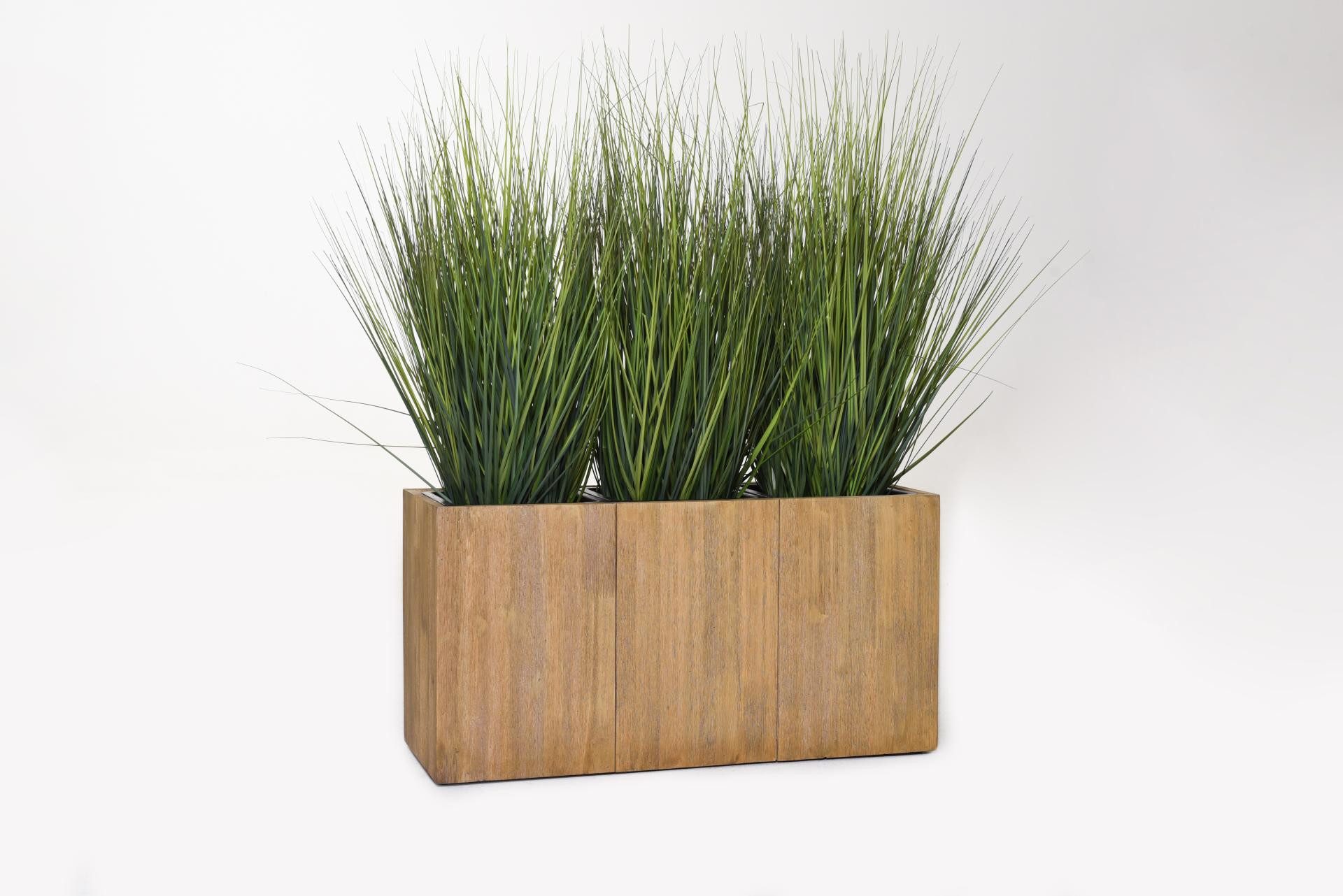 VIVANNO Pflanzkübel Holz MAXI Kasten - Antikbraun Maserung (1 St), 64x25x35 cm