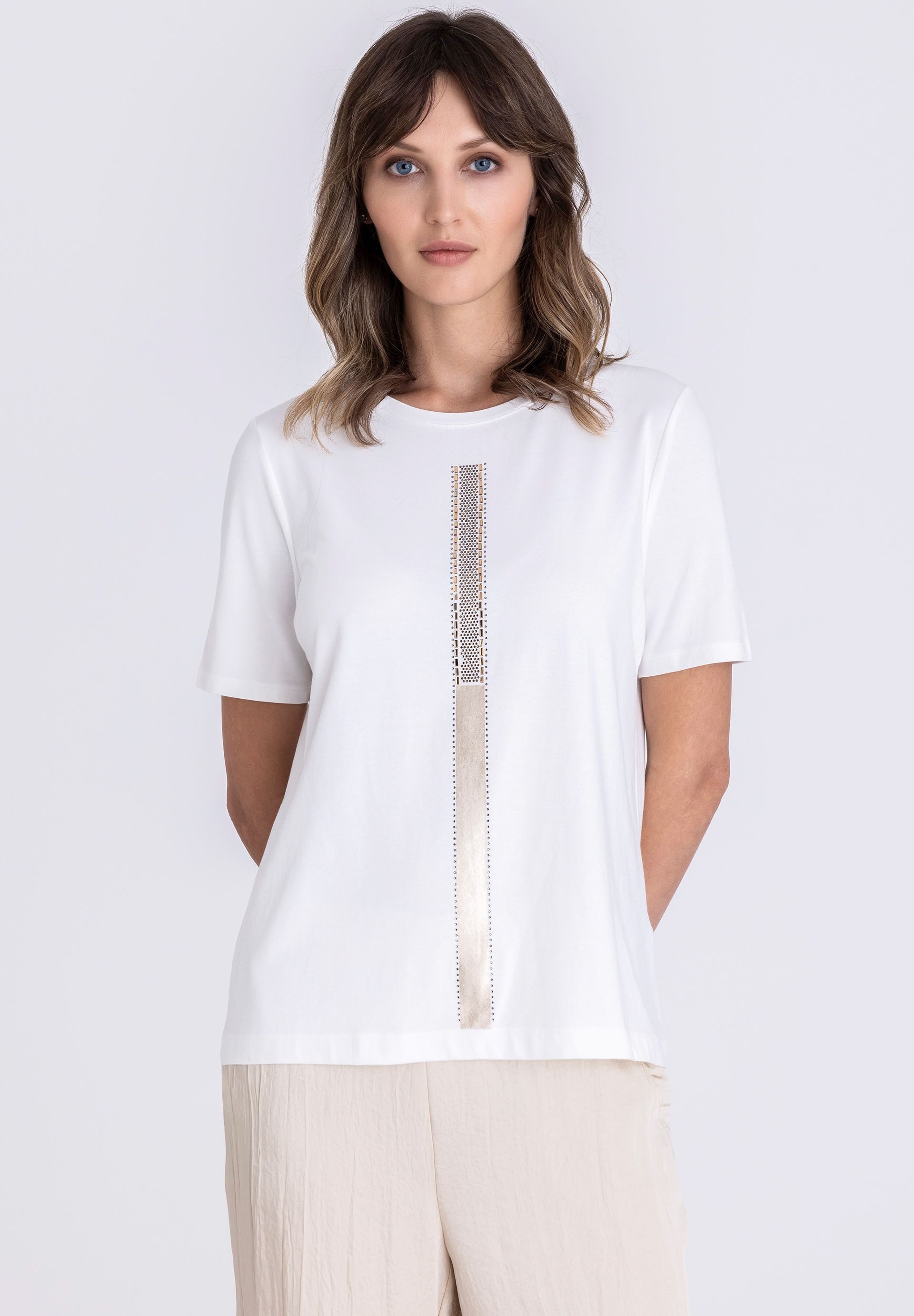 TUZZI T-Shirt mit Zierstreifen