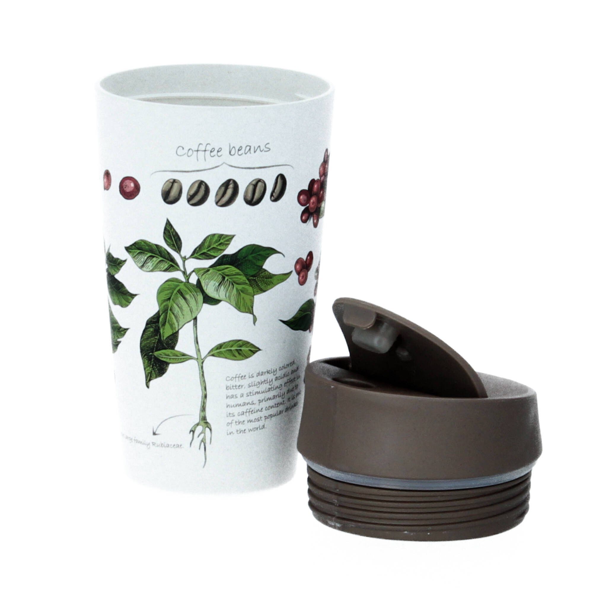 GmbH plant coffee, Pflanzenzucker) cup (Kunststoff ml aus mic Coffee-to-go-Becher bioloco PLA chic 420 deluxe