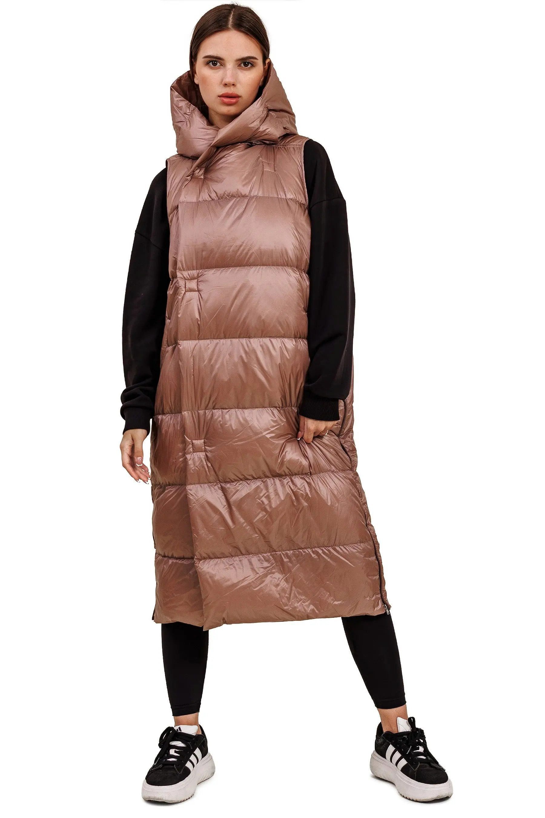 JNBY Daunenweste JNBY Damen lange Daunenweste mit Kapuze Herbst/Winterweste günstig online kaufen