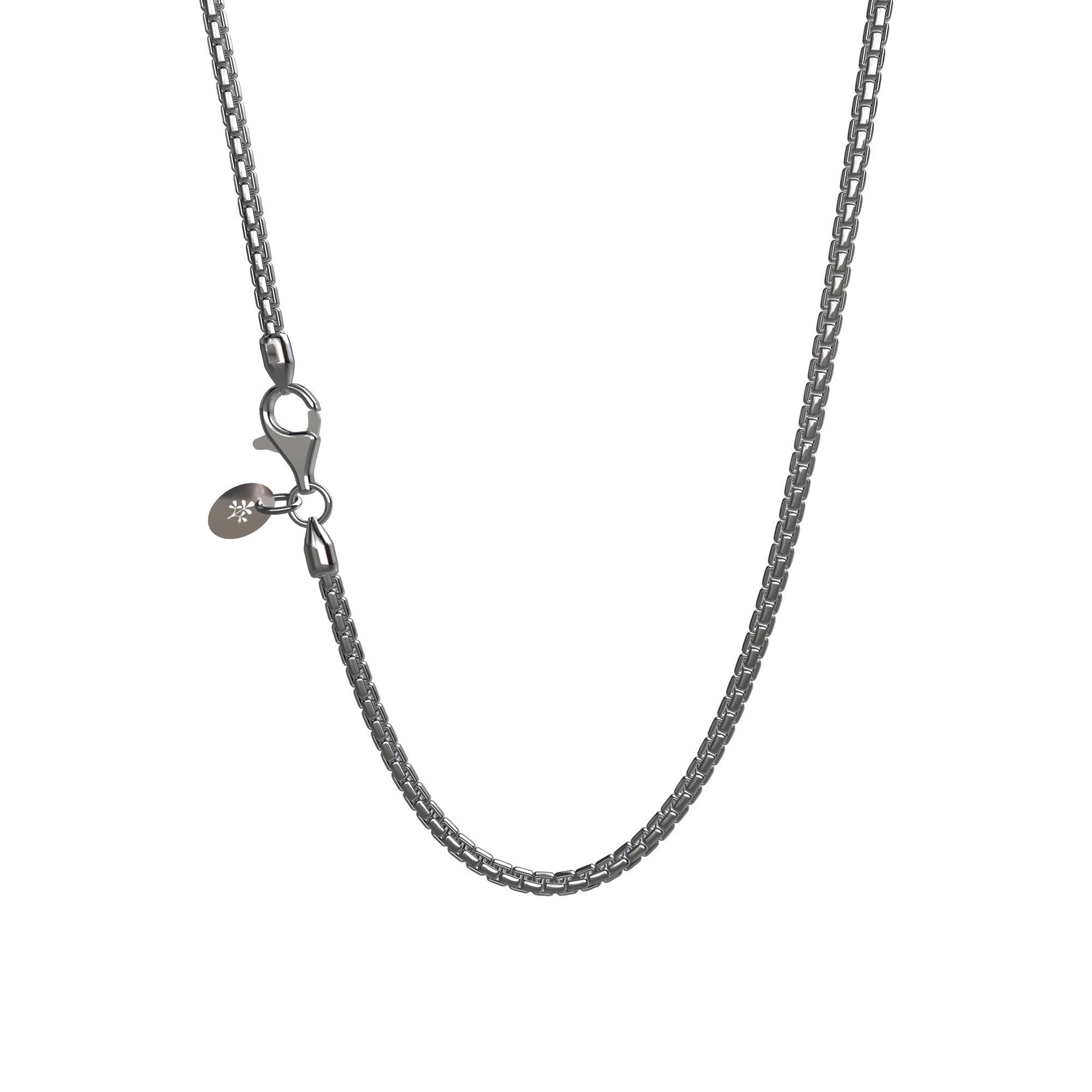 Seinerzeit FLORA & FAUNA Silberkette Boxkette 1.9 rutheniert 45cm, Schmuck aus 925 Sterling Silber (Zeitloser Damen- und Halsschmuck – ein besonderer Begleiter im Alltag und zu besonderen Anlässen, 1-tlg., inkl. Geschenkverpackung für Frauen ob Freundin, Mutter, Ehefrau, Oma), rutheniert