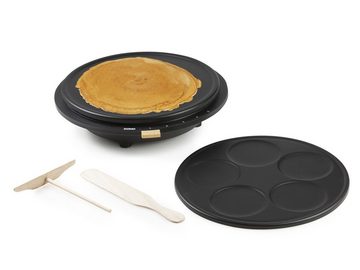 Domo Crêpesmaker, 1500 W, Ø 38 cm, 1 Pancake groß, 5 süße Pfannkuchen selber machen Crepes-Eisen Creperie