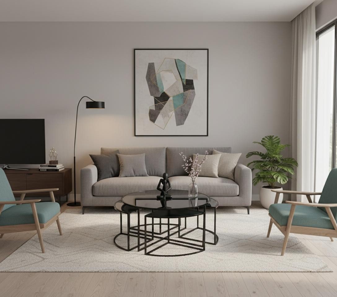 JVmoebel Couchtisch Couchtisch Modern Minimalistisch Schwarz Elegant Stilvoll Komfortabel (1-St)