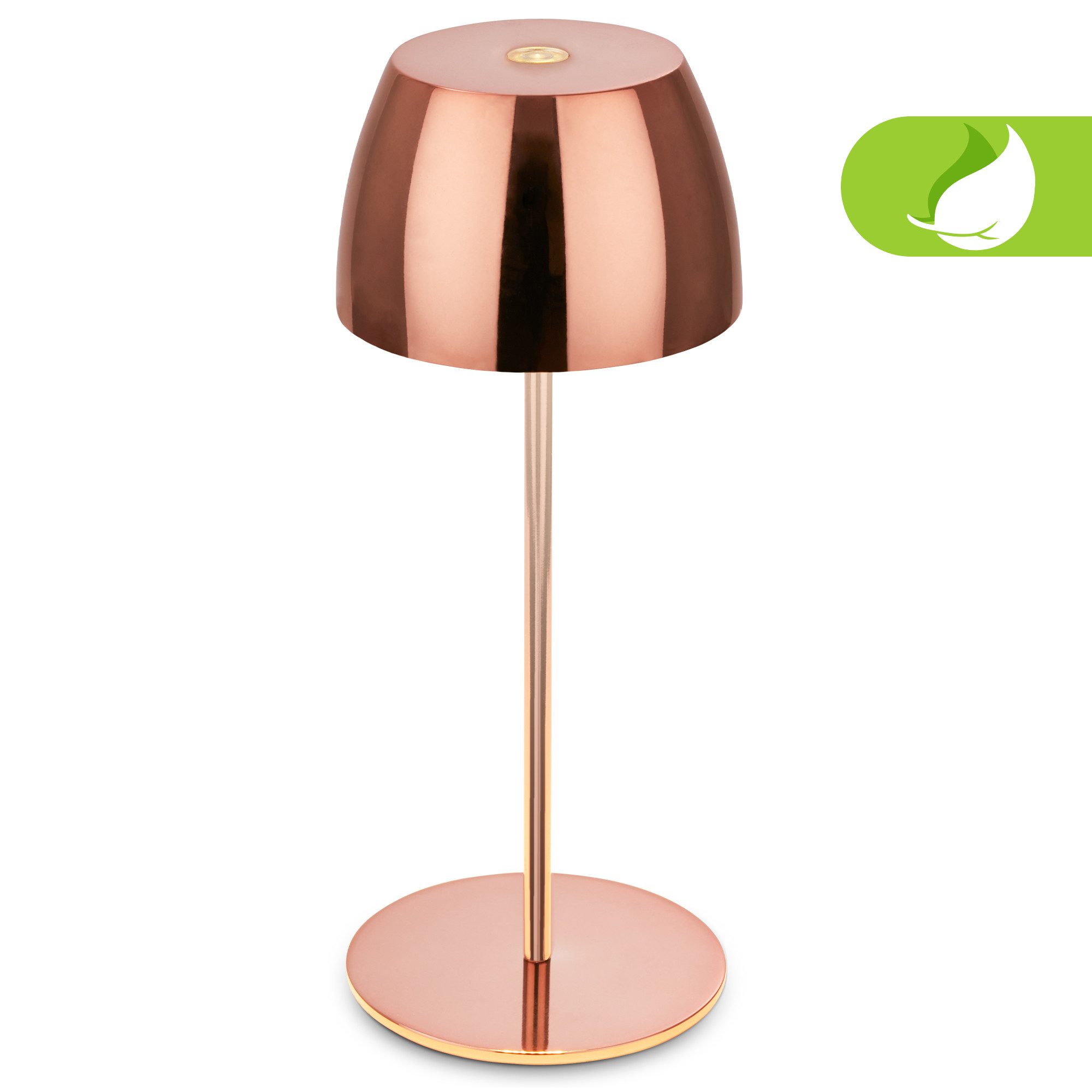 Briloner Leuchten LED Tischleuchte kabellos dimmbar touch Tischlampe Akku Indoor/Outdoor, LED fest integriert, Tischlampe kabellos 20 x 8 cm versch. Farben 2,5W Wohnzimmer