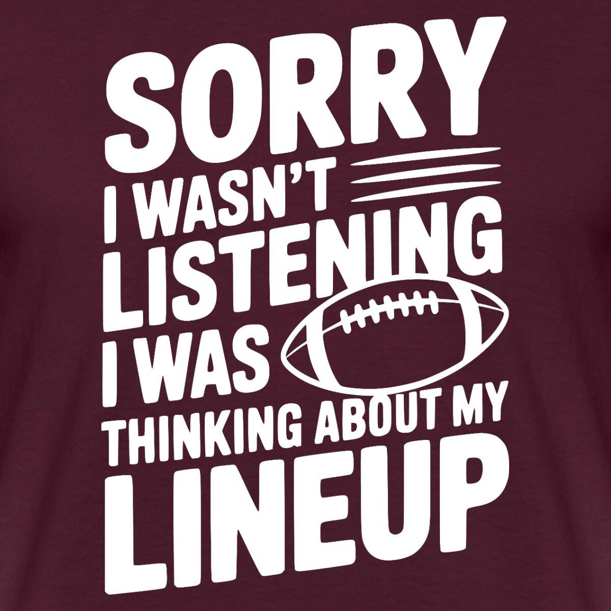 Spreadshirt T-Shirt Fantasy Football Thinking About Lineup Taktik Männer T-Shirt (1-tlg)
