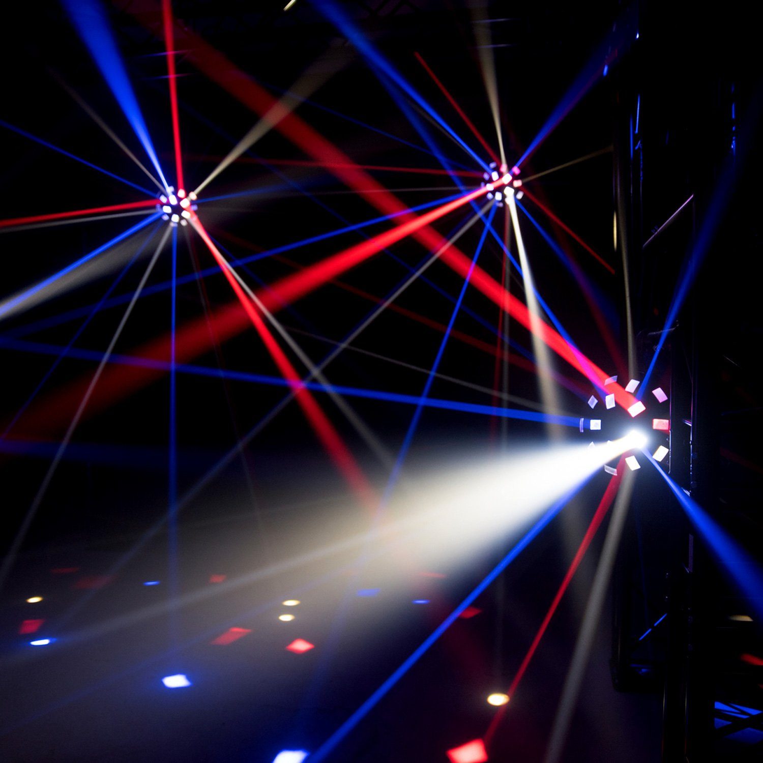 EUROLITE Discolicht Partylichteffekt 5x10W Power Derby Z-2000 - RGBAW - sehr lichtstark, Spezial, RGBWA (rot, grün, blau, weiß, amber)