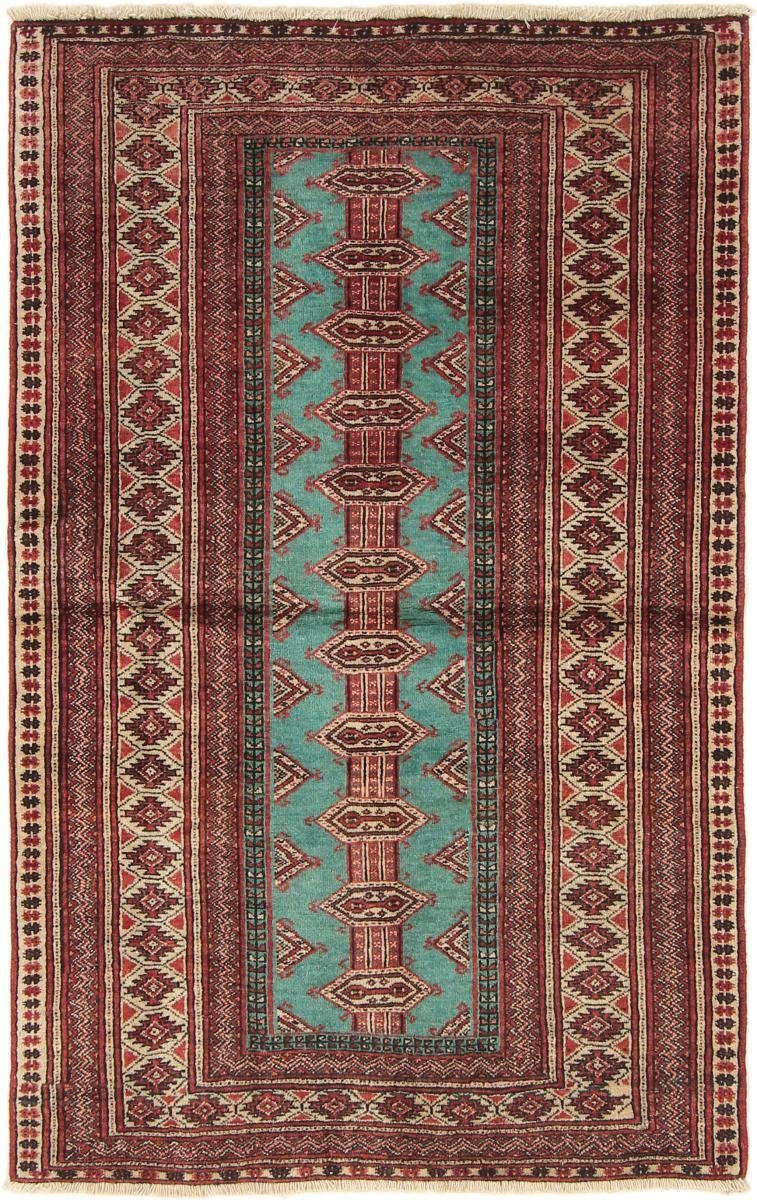 Orientteppich Turkaman 86x138 Handgeknüpfter Orientteppich / Perserteppich, Nain Trading, rechteckig, Höhe: 6 mm